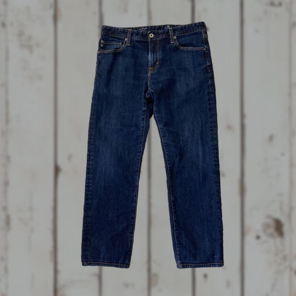 Vintage AG Adriano Goldschmied The Graduate Tailored Leg Jeans Mens 33 28 Blue Denim Regular Straight 5-Pocket Size US 33 - 1 Thumbnail