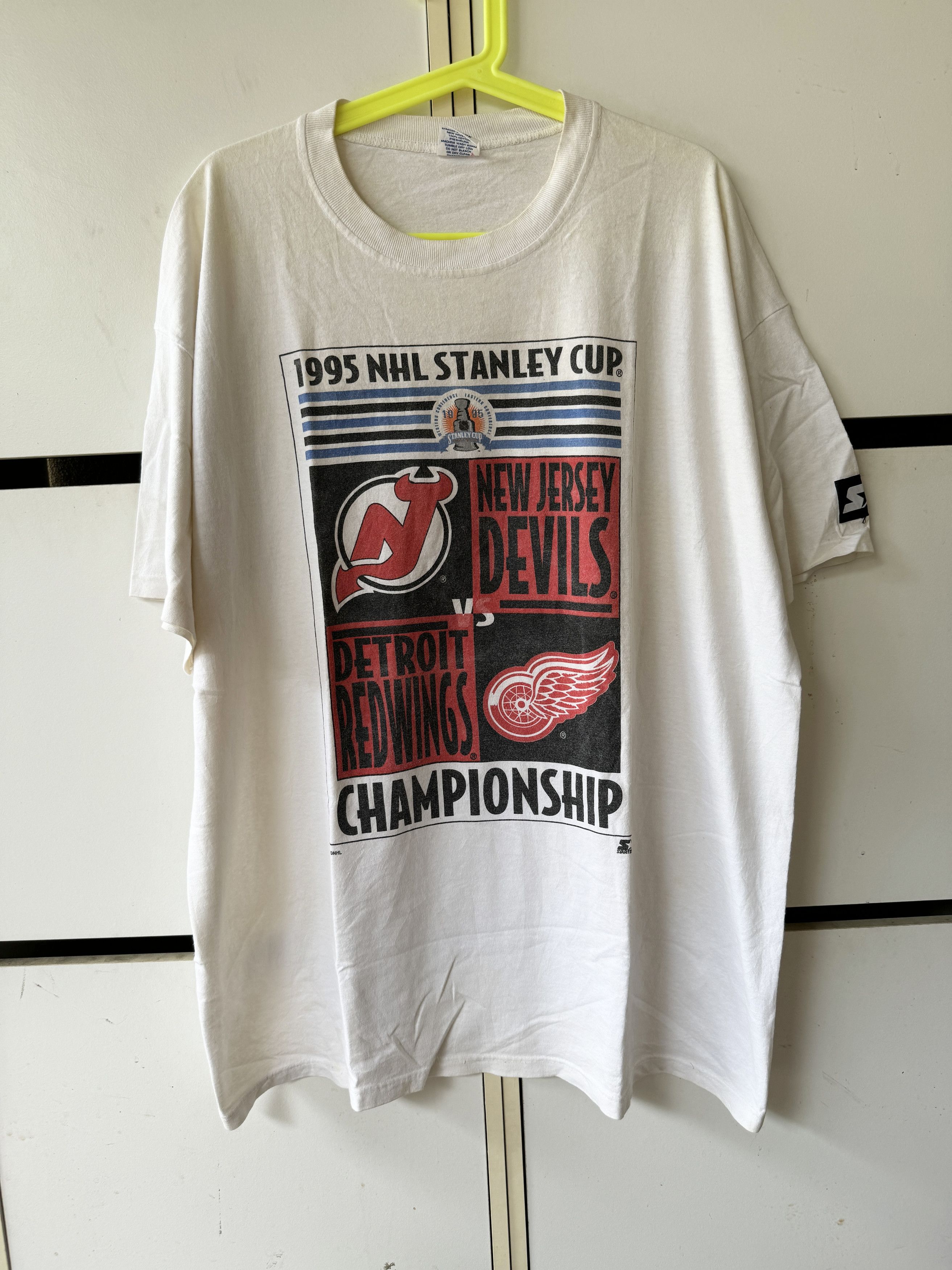 Starter × Vintage VINTAGE 1995 NHL STANLEY CUP STARTER T SHIRT Size US XL / EU 56 / 4 - 1 Thumbnail