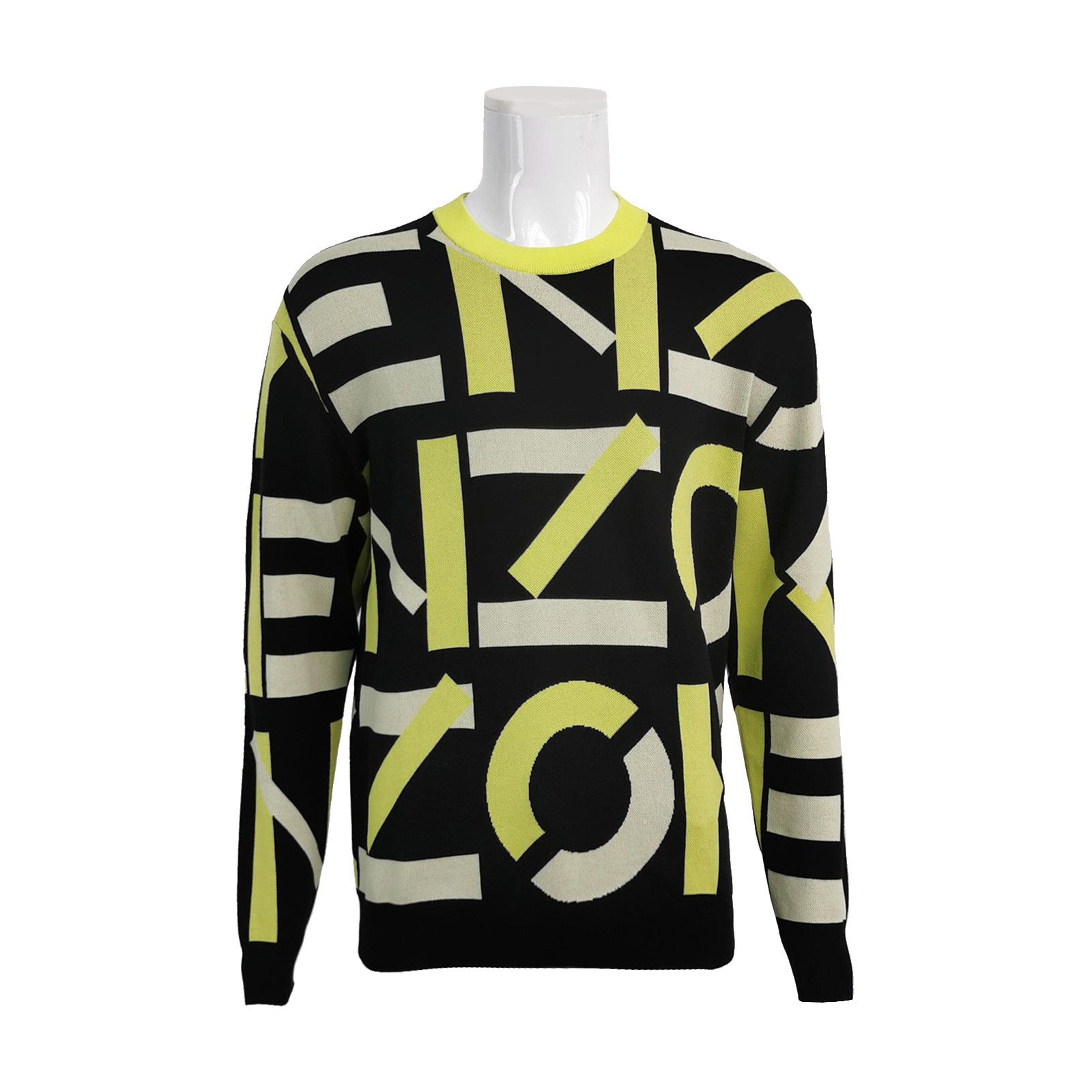 Kenzo Kenzo Allover Logo Knit Sweater Size L Size US L / EU 52-54 / 3 - 1 Thumbnail