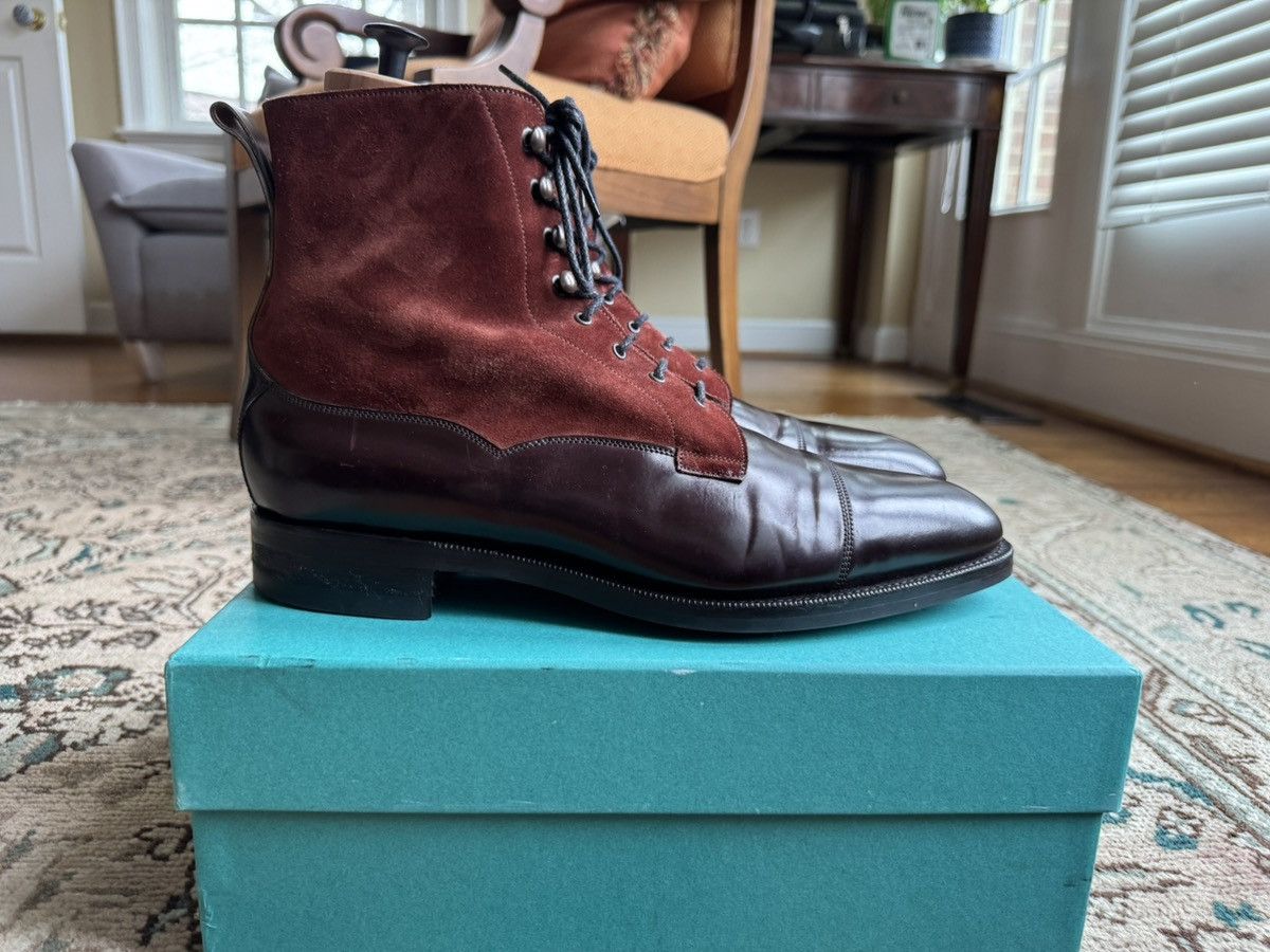 Edward Green GALWAY 82 Last — cognac cordovan & snuff suede Size US 11.5 / EU 44-45 - 3 Thumbnail