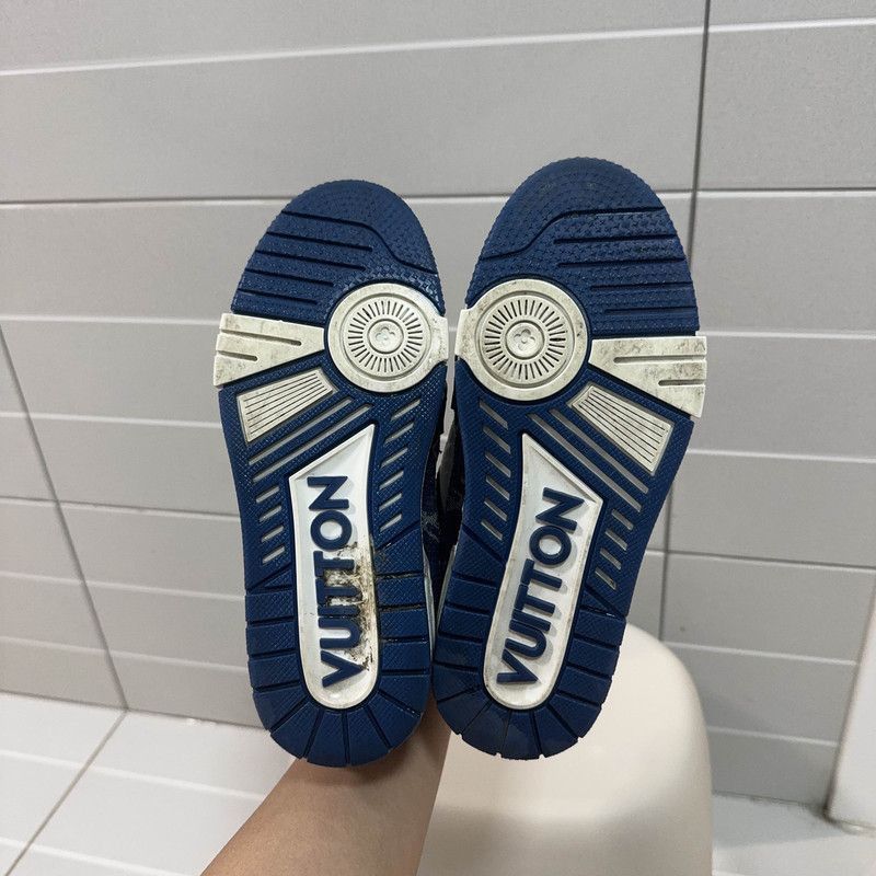 Louis Vuitton Louis Vuitton Denim Leather Casual Low-Top Sneakers -2508 Size US 5.5 / EU 38 - 4 Thumbnail