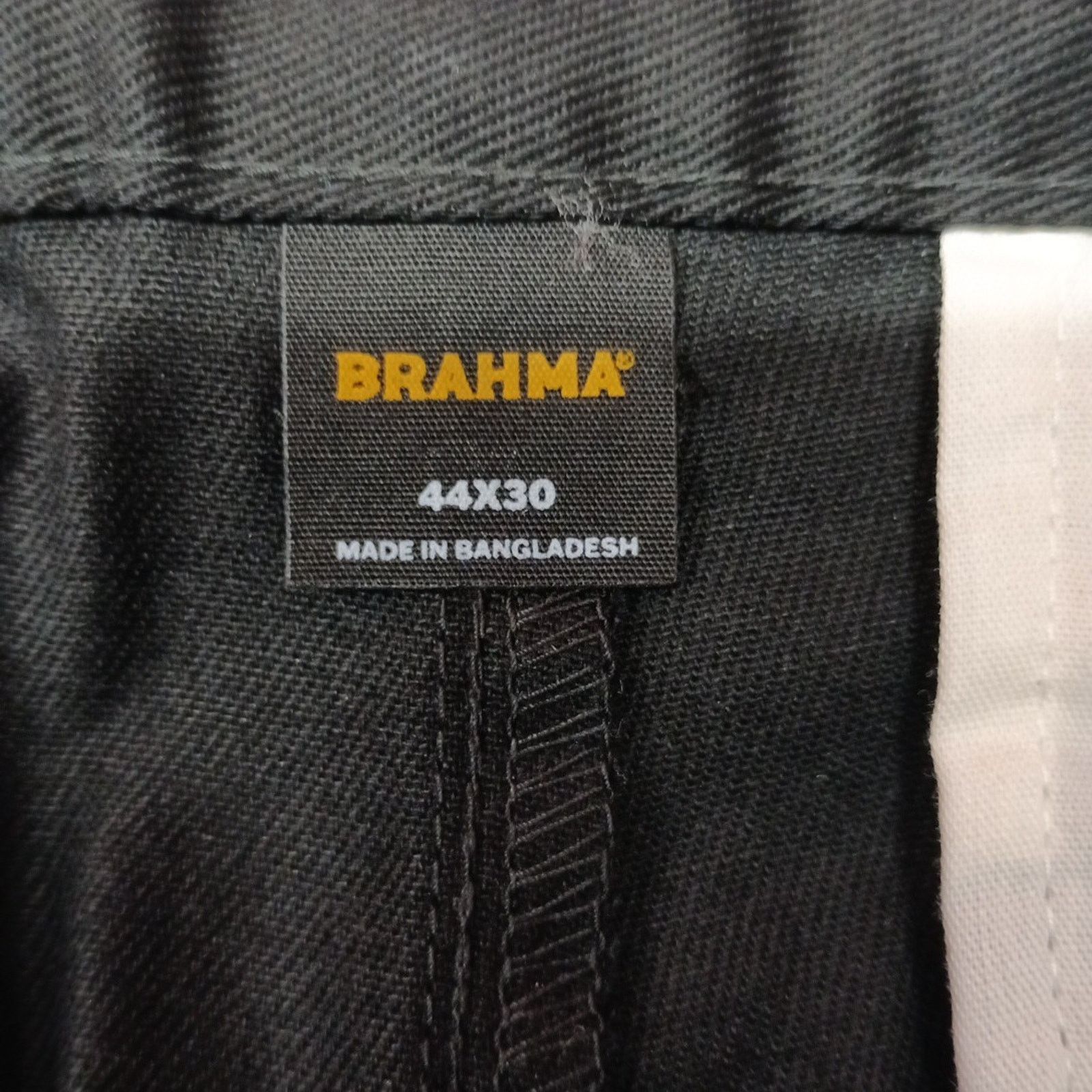Other Brahma Men's Work Tough Pants Size 44x30 Black Relaxed Fit Size US 44 / EU 60 - 5 Thumbnail