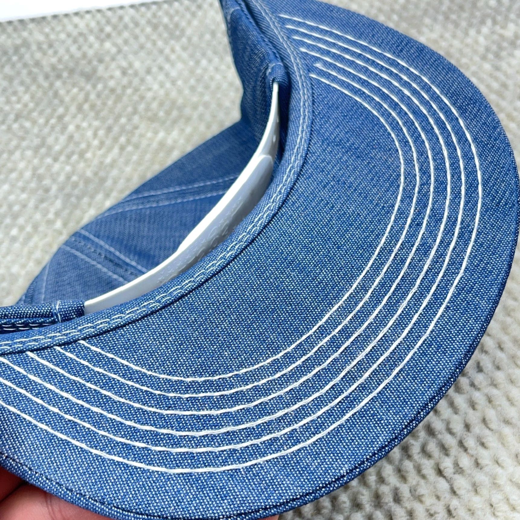 Coal VINTAGE American Legend Denim Trucker Hat Cap 80s Blue USA Coal Mining Patch Adjustable Mens Size ONE SIZE - 4 Thumbnail
