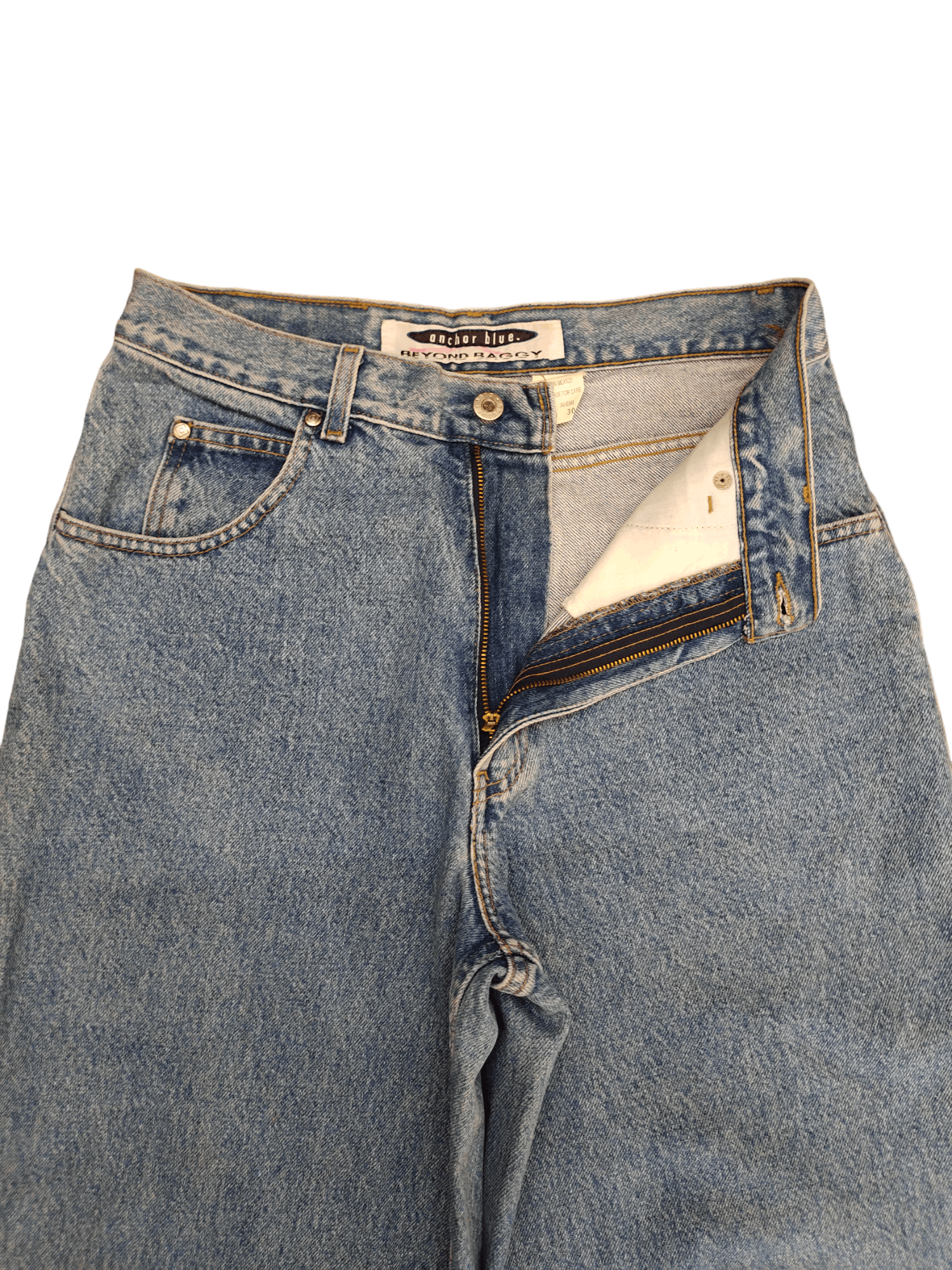 Anchor Blue Vintage Y2k Anchor Blue Beyond Baggy Denim Jeans Jnco Style Size US 30 / EU 46 - 9 Thumbnail