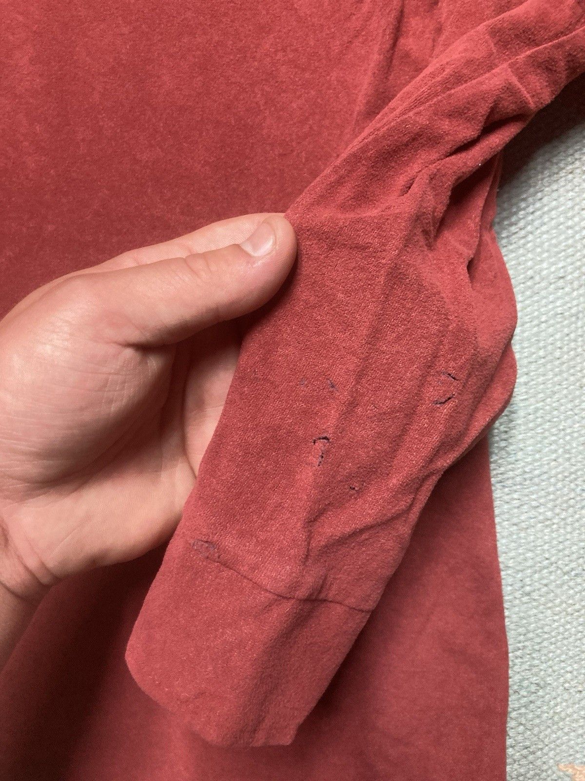 Vintage × Wrangler Vtg 70s polo shirt wrangler velour plaid boys 16 men’s XS Size US XS / EU 42 / 0 - 2 Thumbnail
