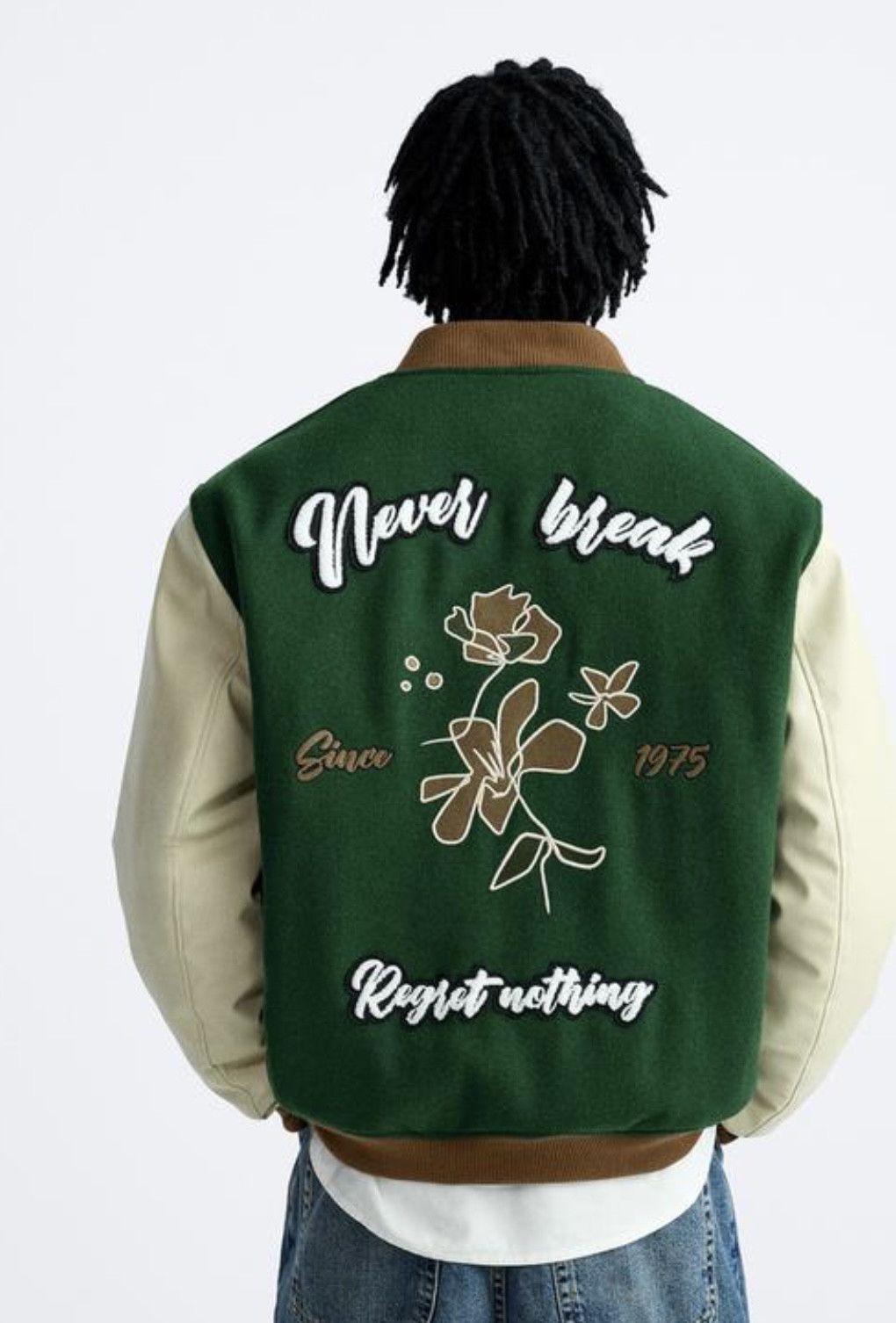 Zara Zara patch Bomber Jacket Xl Green Size US XL / EU 56 / 4 - 6 Thumbnail