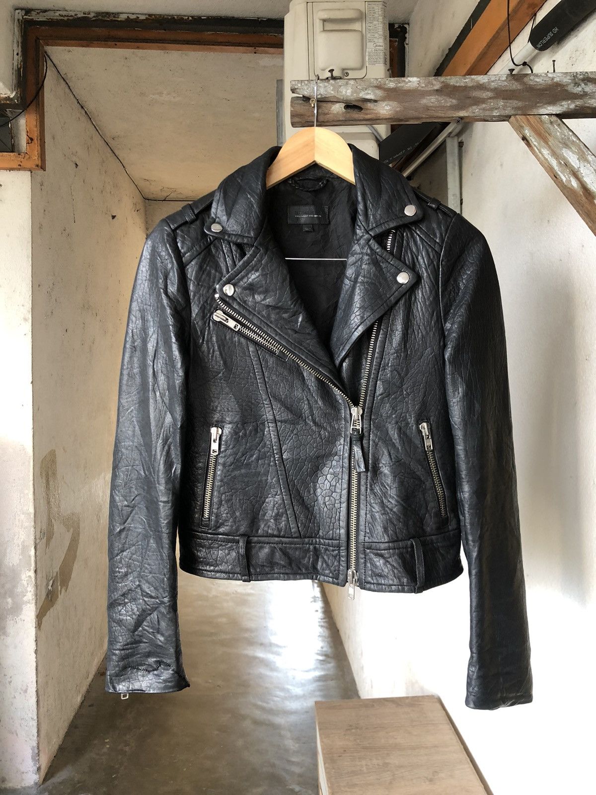 Mackage Rare❗️Mackage Lambskin Distressed Bondage Punk Jacket Size XS / US 0-2 / IT 36-38 - 7 Thumbnail