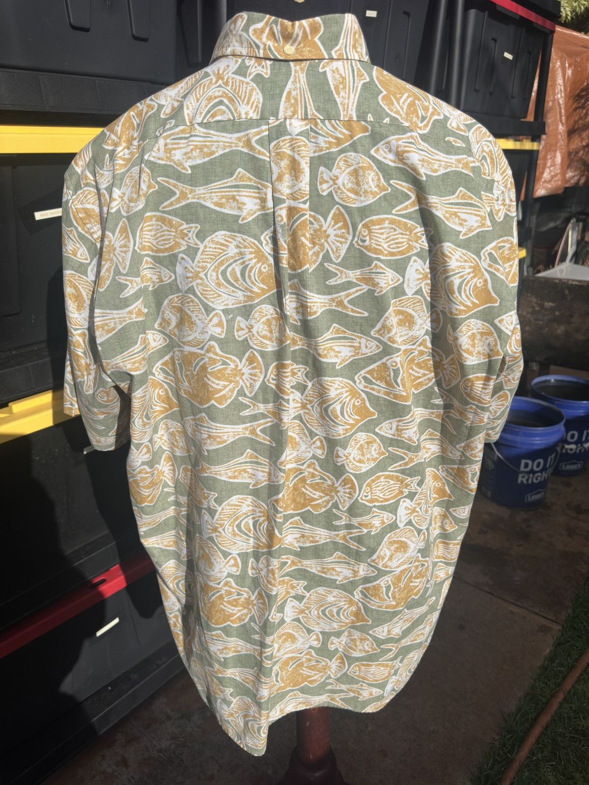 Reyn Spooner PreOwned Reyn Spooner Orange/Green Hawaiian Print Men's XXL Size US XXL / EU 58 / 5 - 2 Thumbnail