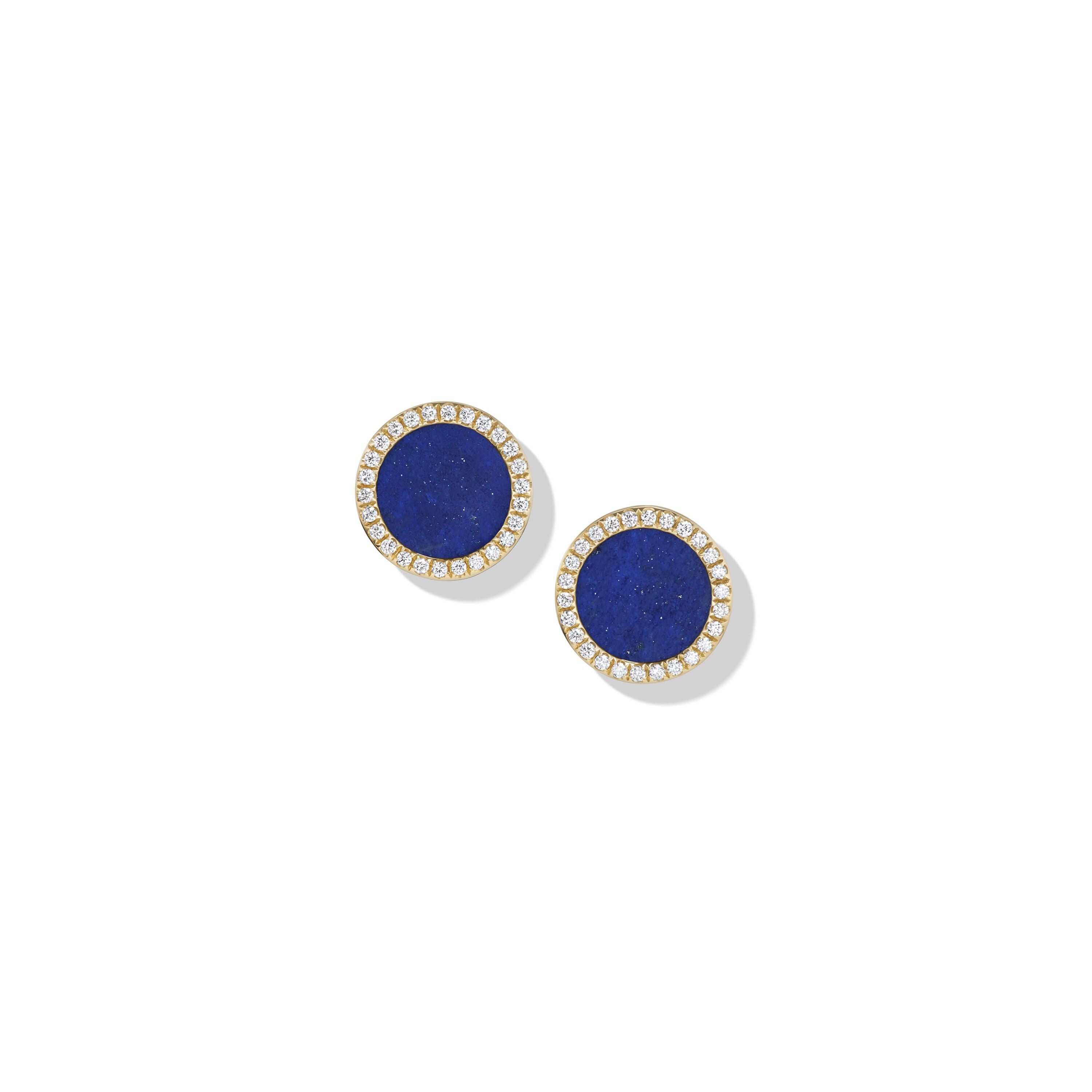 David Yurman o1w1db11025 E17700D Gold Earrings in Blue Size ONE SIZE - 1 Thumbnail
