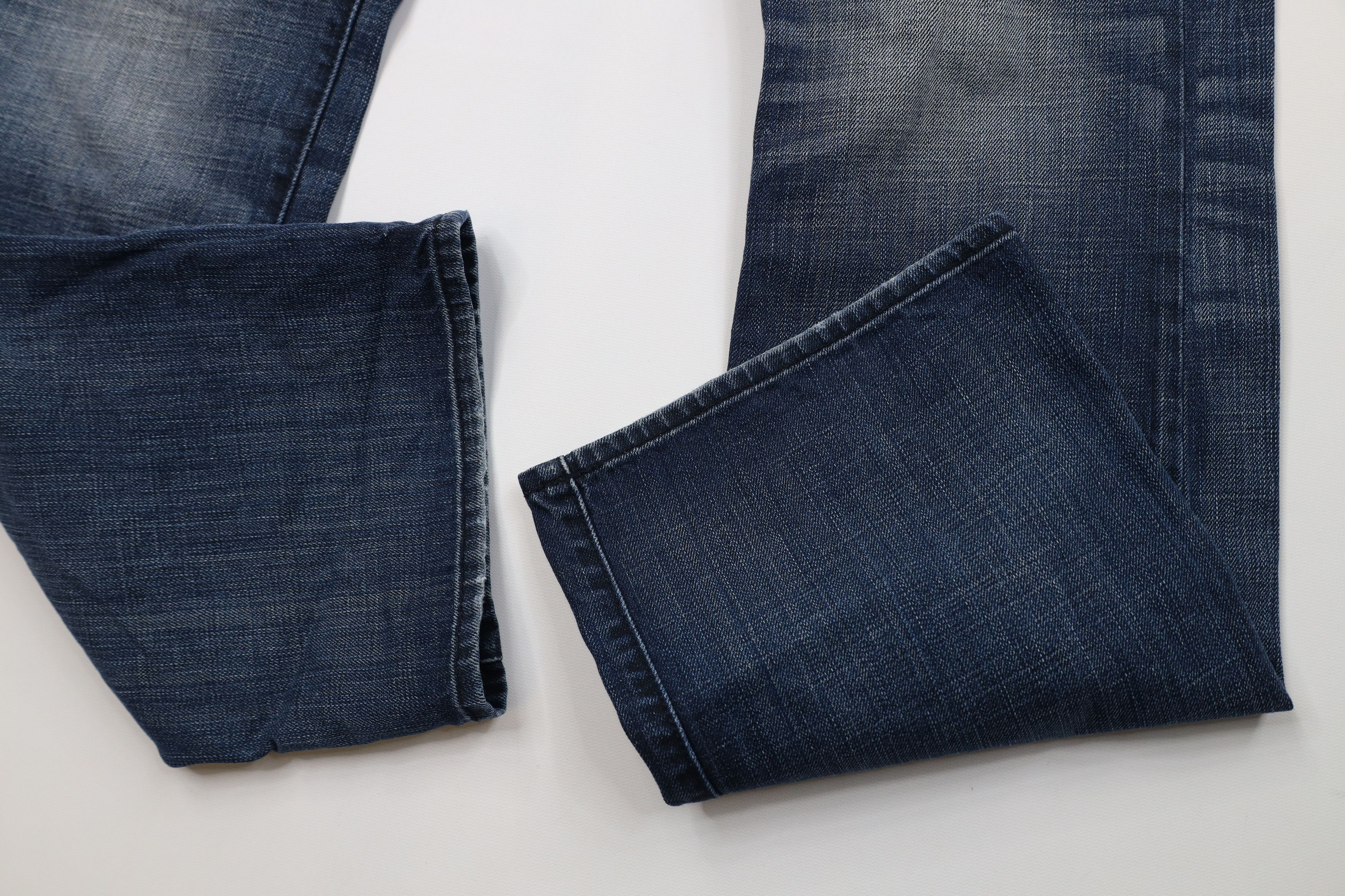 Express Express Fit Rocco Low Rise Boot Cut Wide Leg Jeans Blue Size US 32 / EU 48 - 6 Thumbnail