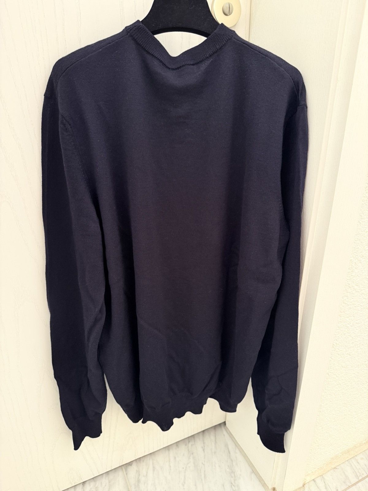Balenciaga Balenciaga Logo Wool Sweatshirt Navy Blue M RRP 990€ Size US M / EU 48-50 / 2 - 3 Thumbnail