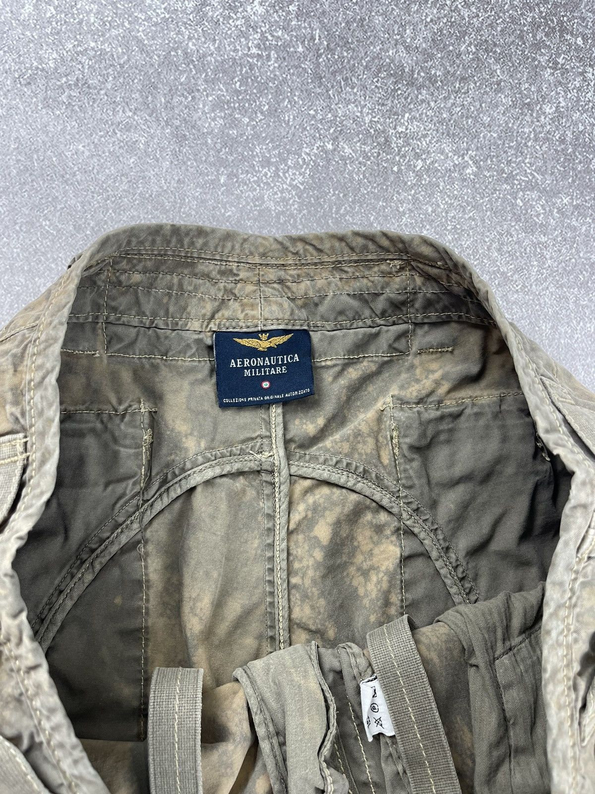 Aeronautica Militare Aeronautica Militare Custom Tie Dye Multipocket Cargo Pants Size US 33 - 9 Thumbnail
