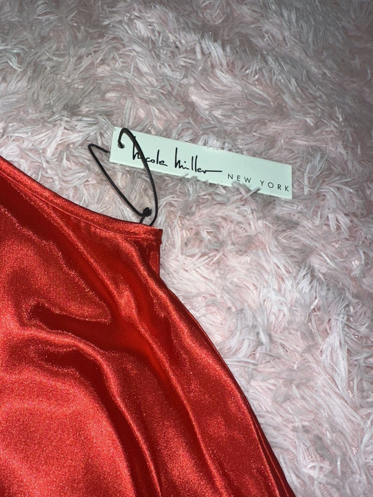 Nicole Miller NWT Nicole Miller New York Soft Red Satin Womens Tank Top XS Size XS / US 0-2 / IT 36-38 - 2 Thumbnail