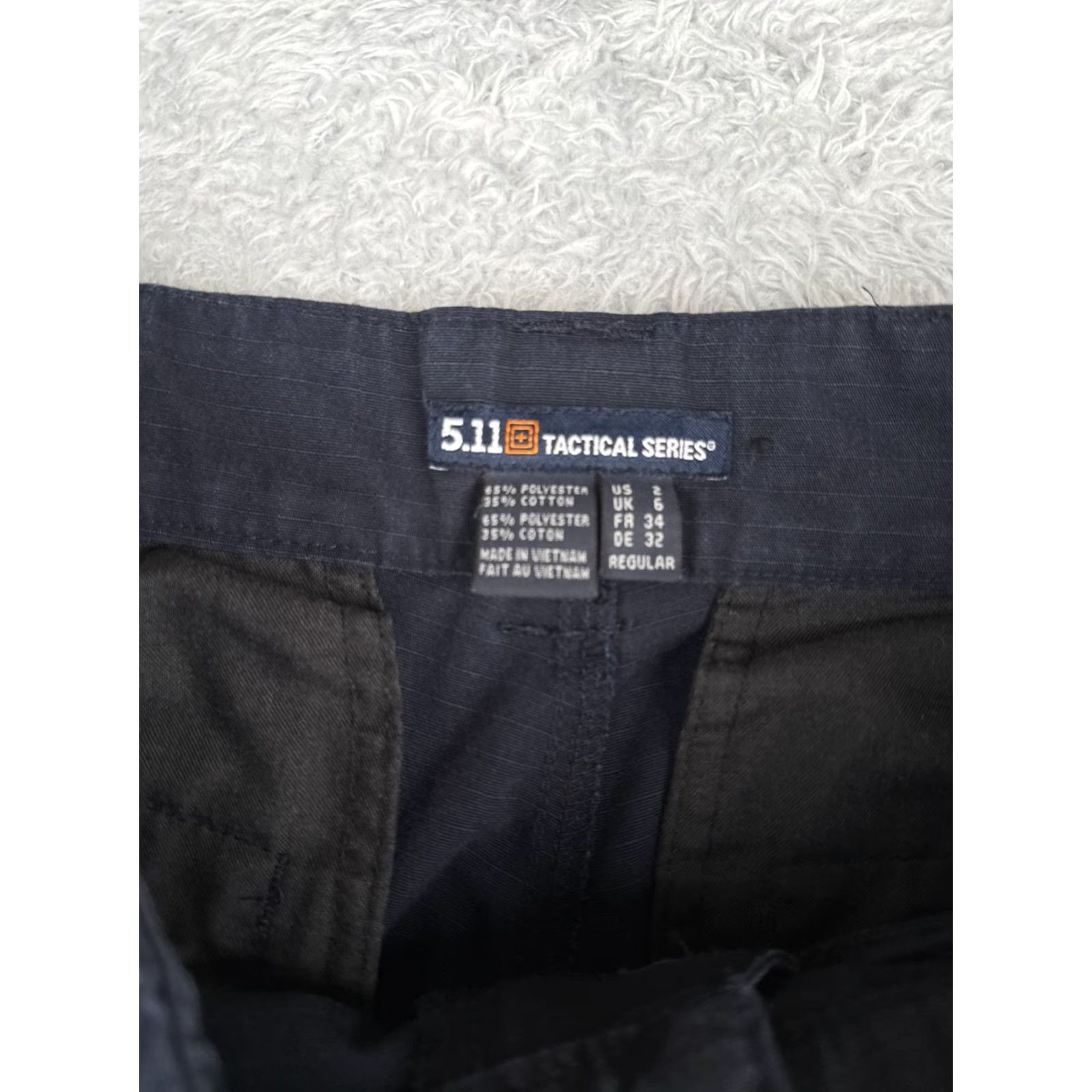 Vintage 5.11 Tactical Women’s Cargo Pants Size 2 Blue Rip-Stop Canvas Comfort Pockets Regular Fit Size 26" / US 2 / IT 38 - 6 Thumbnail