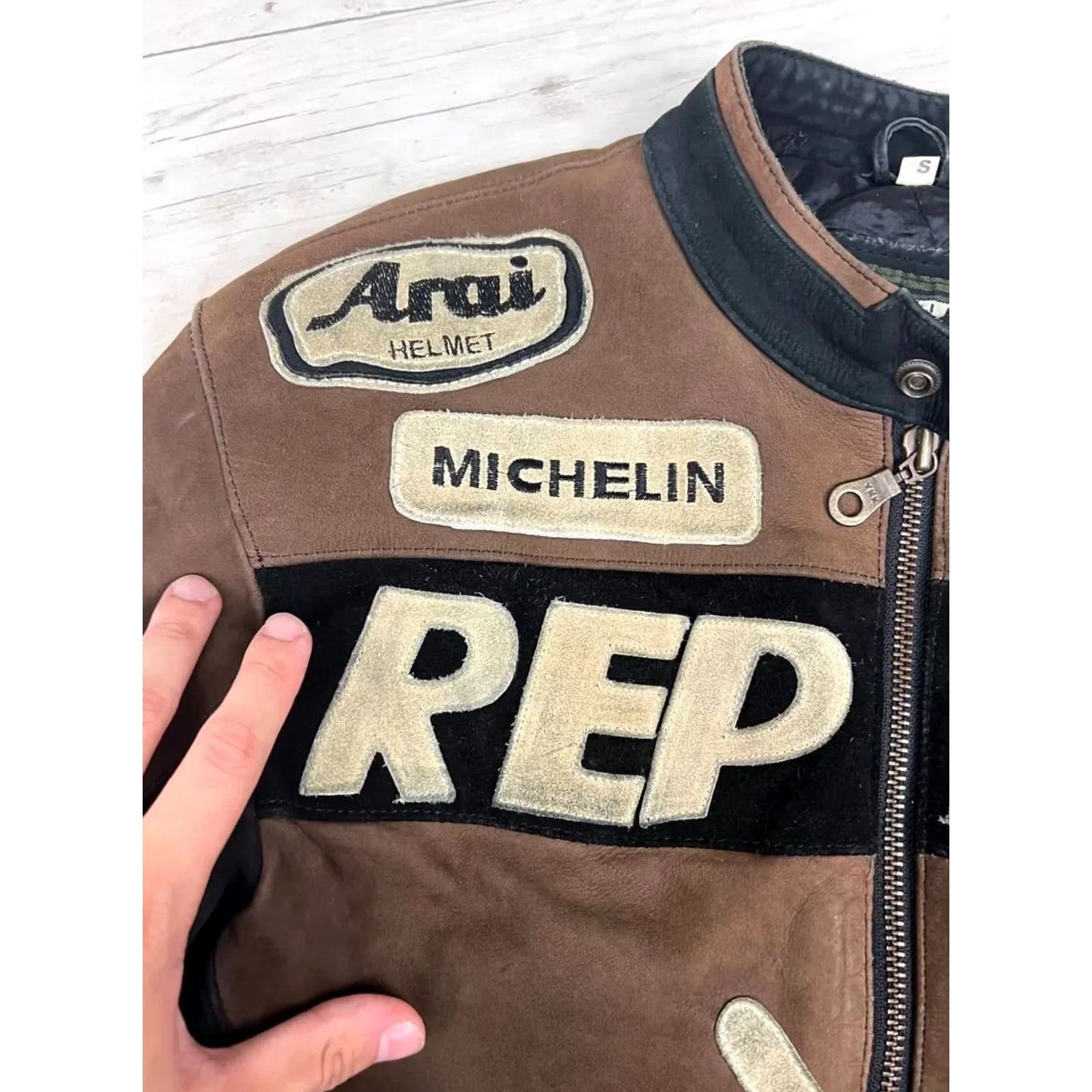 Honda VINTAGE HONDA Repsol Racing Jacket Brown S 90s Men Size US S / EU 44-46 / 1 - 7 Thumbnail