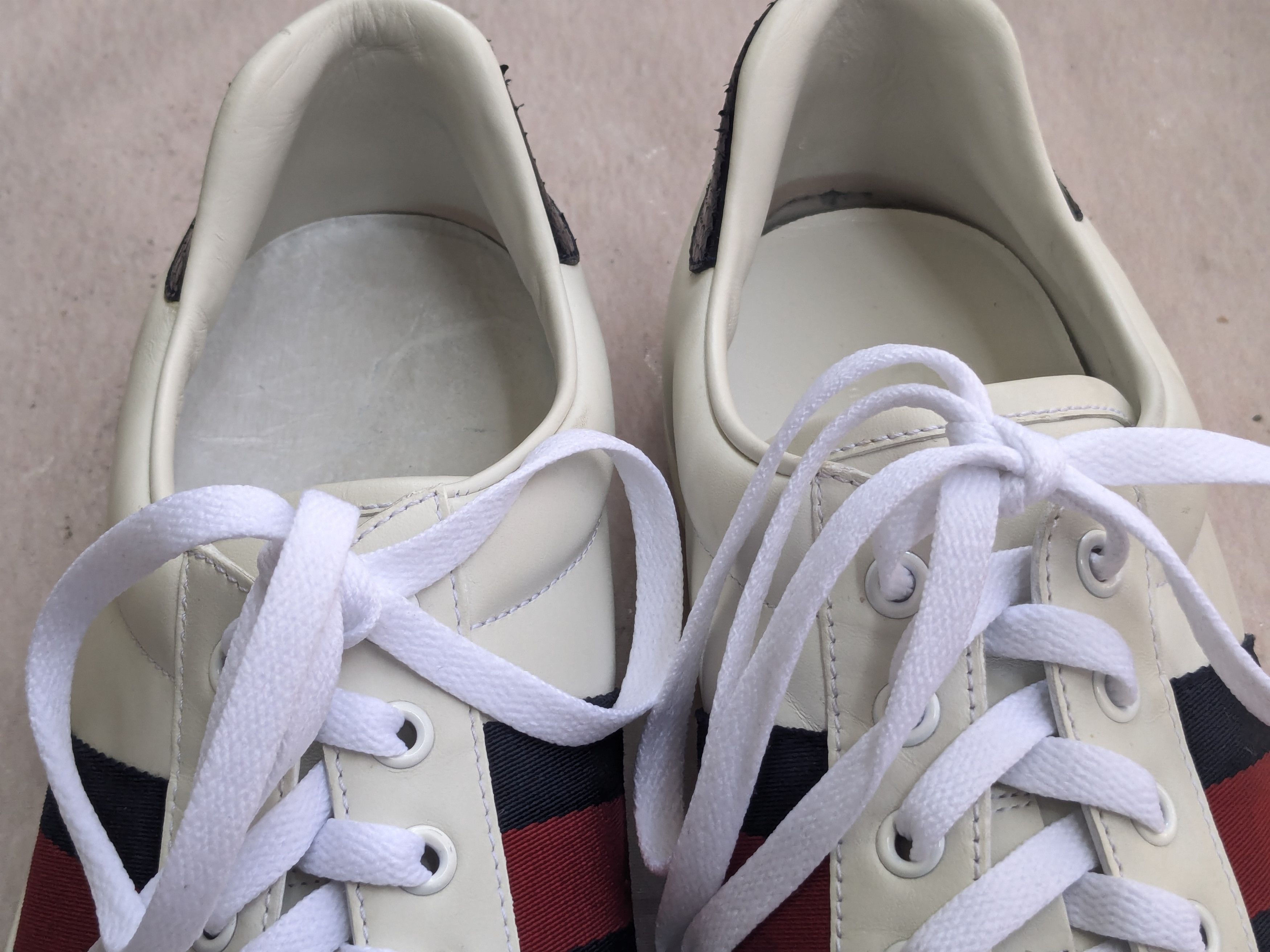 Gucci Gucci Ace Sneakers White 9.5 White Low Tops 386750 Size US 9.5 / EU 42-43 - 4 Thumbnail