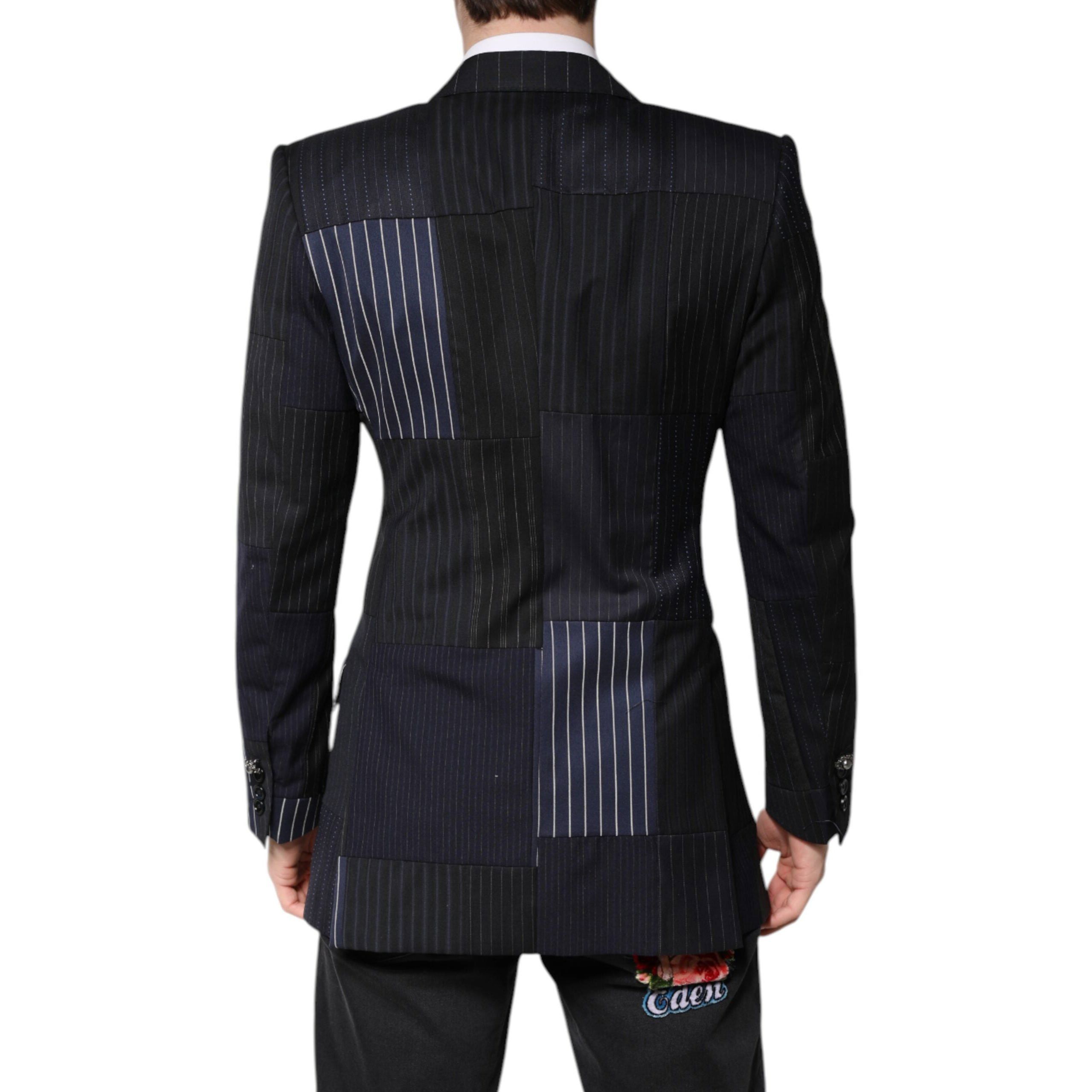 Dolce & Gabbana Dolce & Gabbana Multicolor Patchwork Jacket Coat Suit Blazer Size 46R - 4 Thumbnail