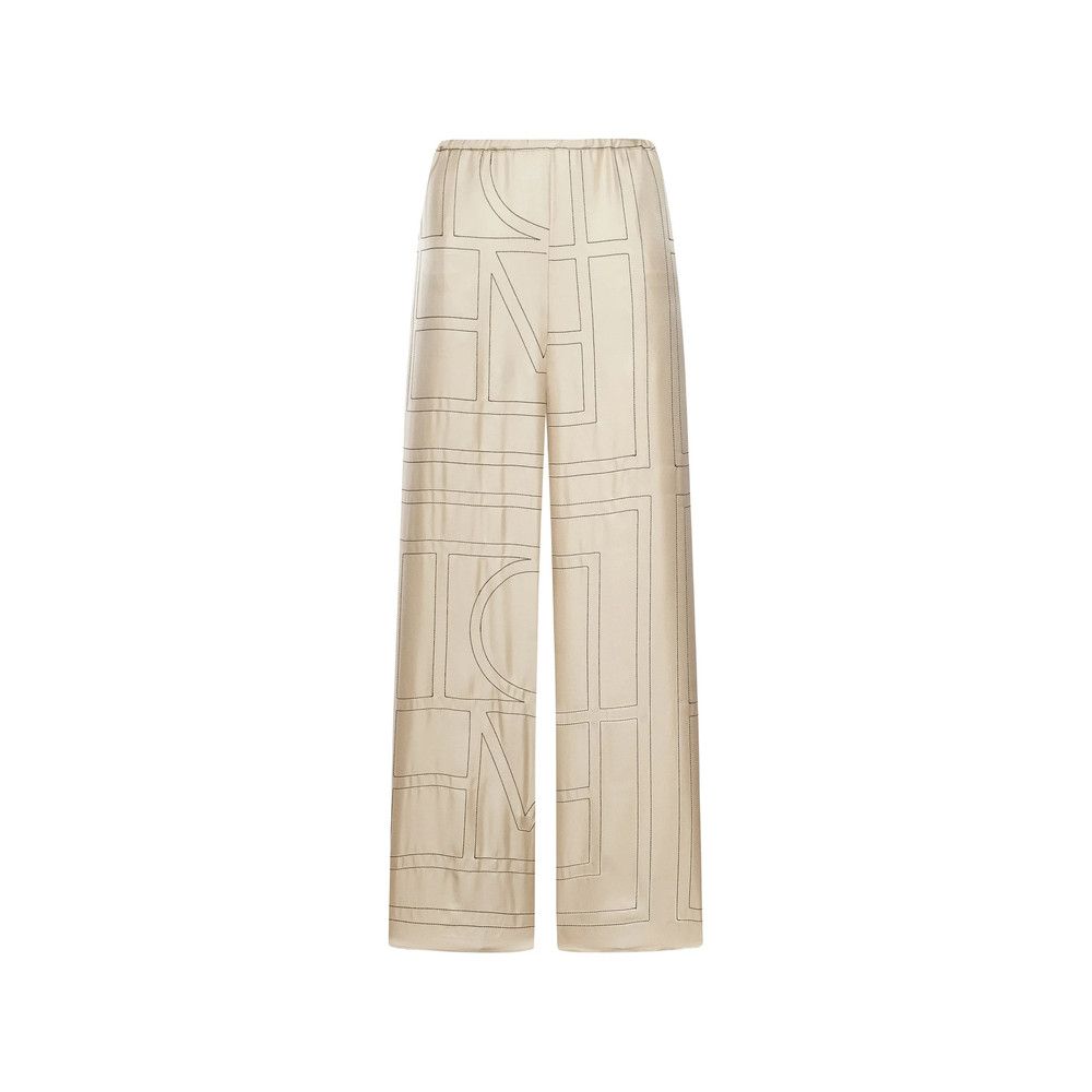 Toteme Toteme NEUTRALS Trousers - Straight Trousers Size 32" / US 10 / IT 46 - 1 Thumbnail