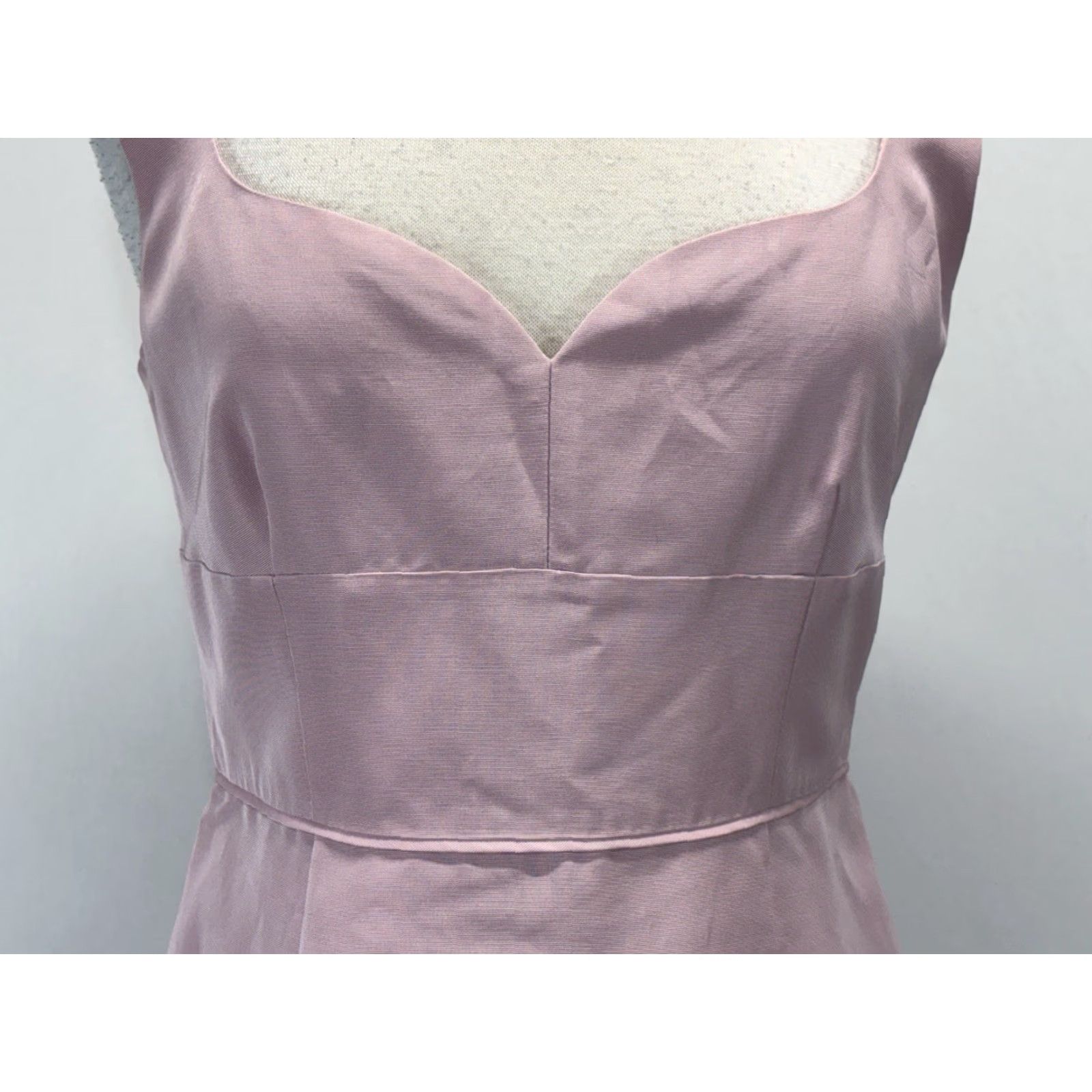 J.Crew J. Crew Mae Dress Women's Dress Size 10 Pink Sweetheart Neckline Knee Length Sleeveless Zip Formal Size L / US 10 / IT 46 - 6 Thumbnail