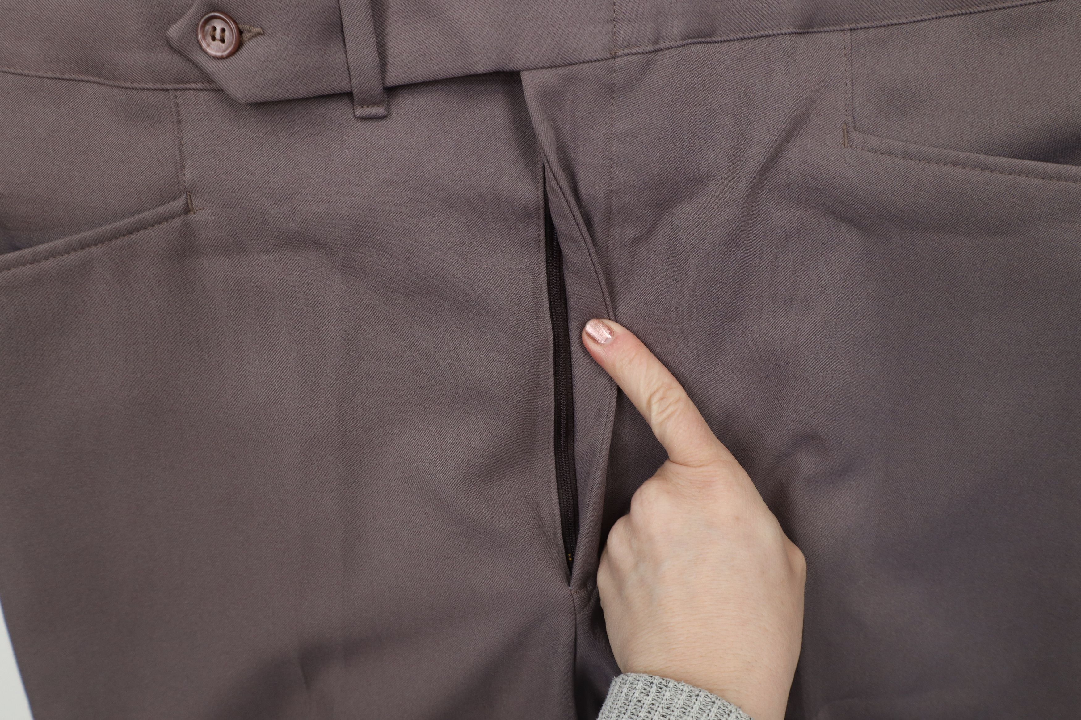 Vintage Vintage 70s Streetwear Wide Leg Chino Pants Deep Taupe USA Size US 36 / EU 52 - 5 Thumbnail
