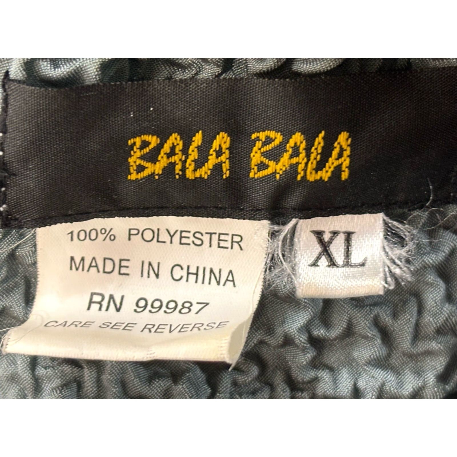 Vintage Bala Bala 2 Pc Twin Set Shirt Sz X-Large Women’s Green Grey Crinkled Texture Y2K Size XL / US 12-14 / IT 48-50 - 7 Thumbnail