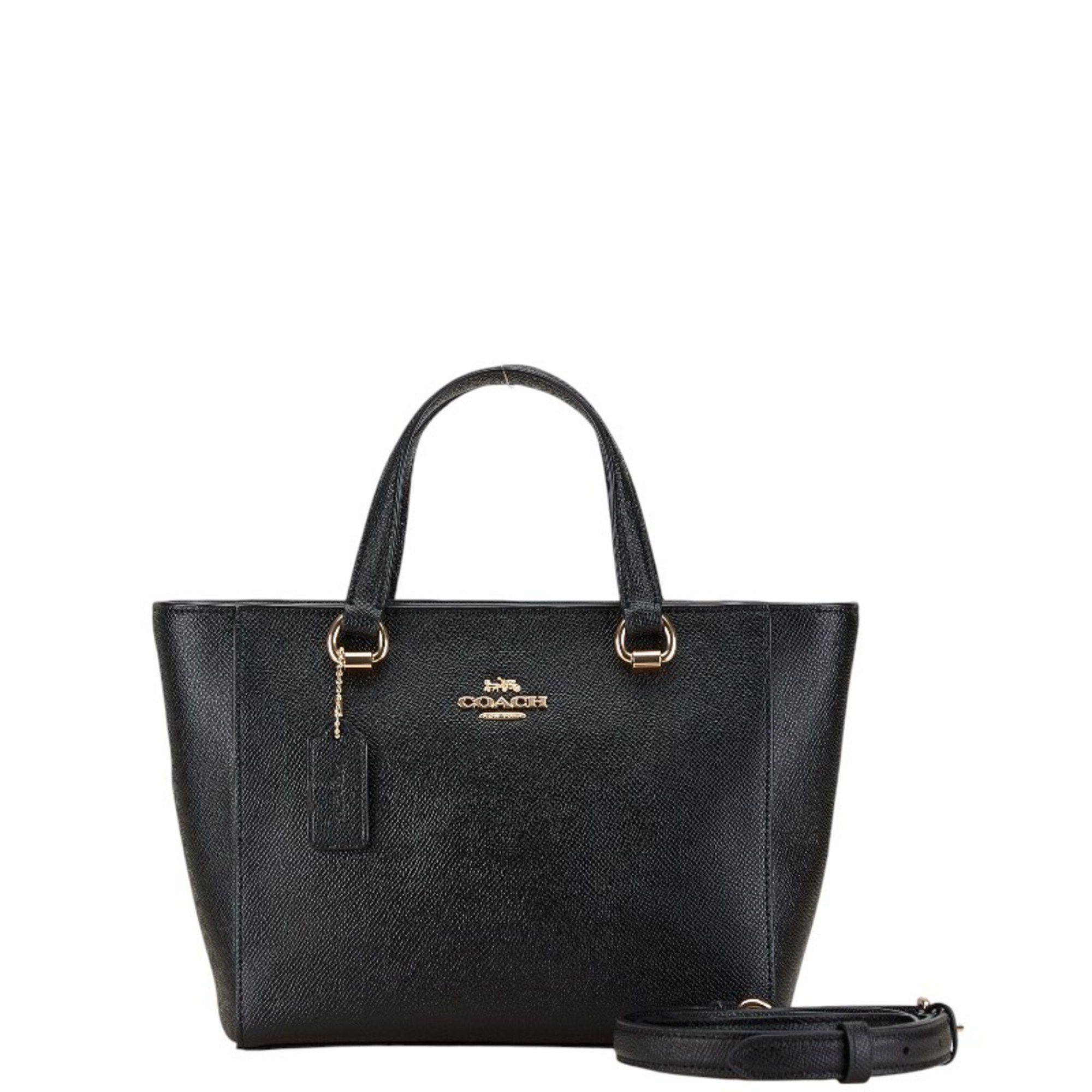 Coach Coach 2023 Handbag Tote Bag Shoulder CA224 IMBLK Black Leather Women s COACH Grailed