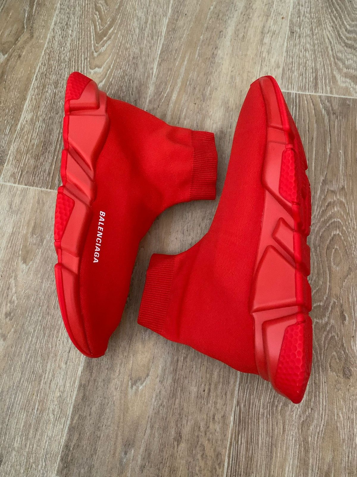 Balenciaga Balenciaga Red Speed Trainer Sz. 44 Size US 11 / EU 44 - 1 Thumbnail