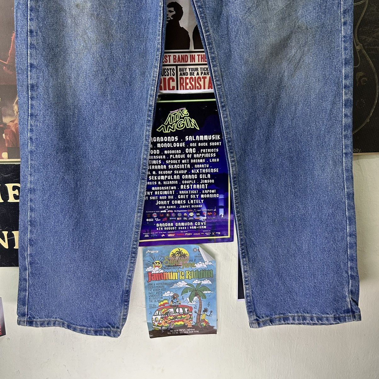 Lee Vintage Lee Relaxed Fit Distressed Denim Size US 36 / EU 52 - 4 Thumbnail