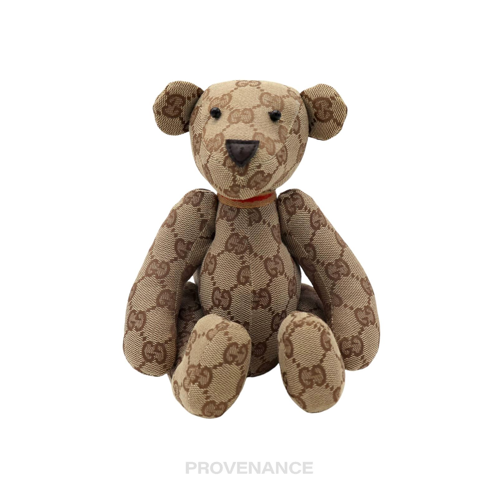 Gucci 🔴 Gucci Teddy Bear - GG Canvas Tan Size ONE SIZE - 1 Thumbnail