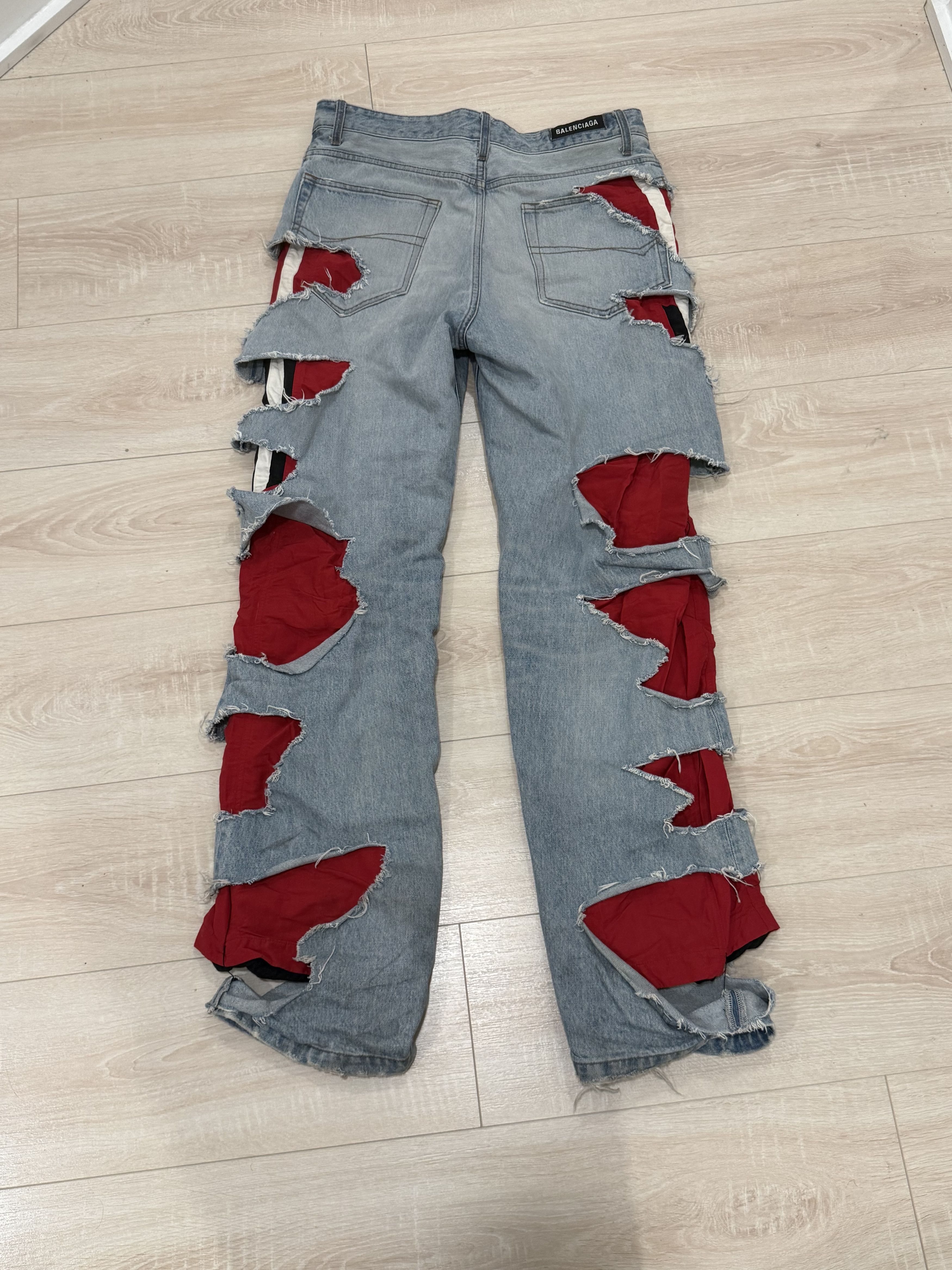Balenciaga Balenciaga Slashed Denim Size US 32 / EU 48 - 2 Thumbnail