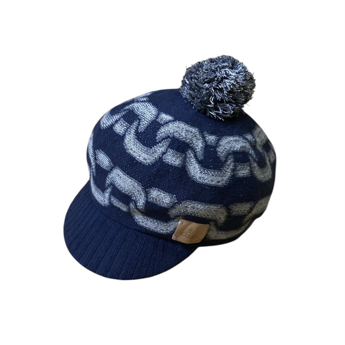Designer × Vivienne Westwood Vivienne Westwood Chain Motive Visor Beanie Hat Size ONE SIZE - 1 Thumbnail