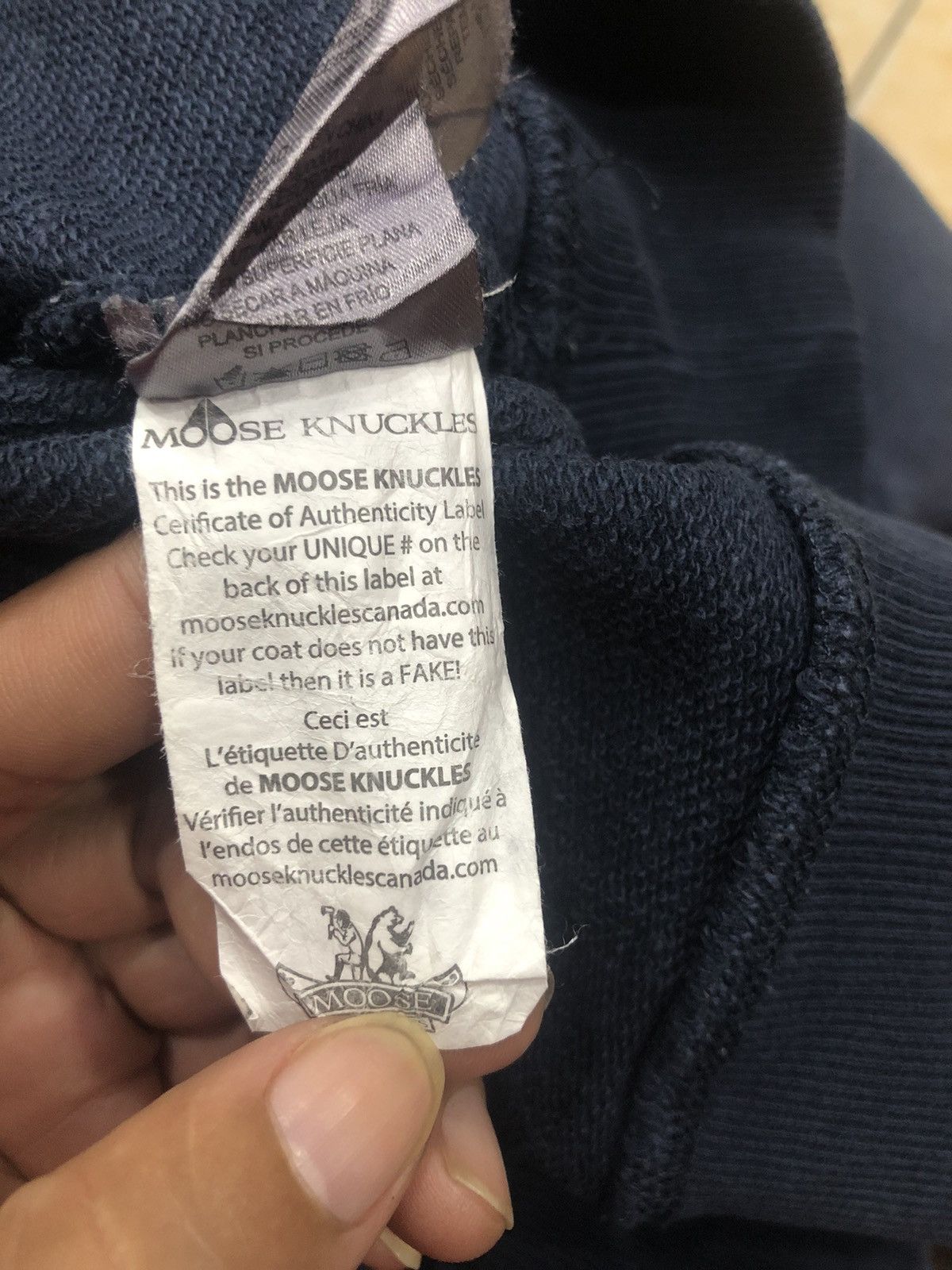 Japanese Brand × Moose Knuckles Moose Knuckles Big Logo Sweatshirt Size US XL / EU 56 / 4 - 9 Thumbnail