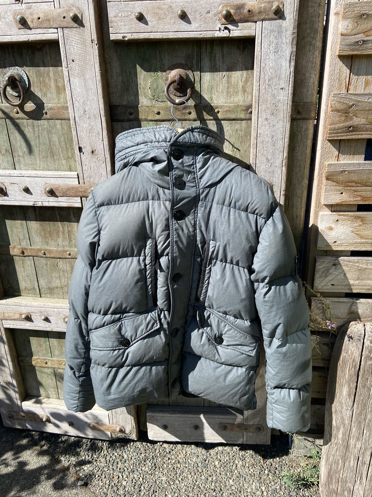 Stone island store goose down jacket