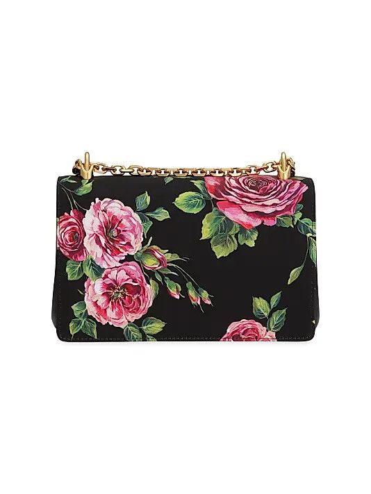 Dolce & Gabbana os11x1225 Size: OS / DG Girls Floral Satin Shoulder Bag Size ONE SIZE - 5 Thumbnail