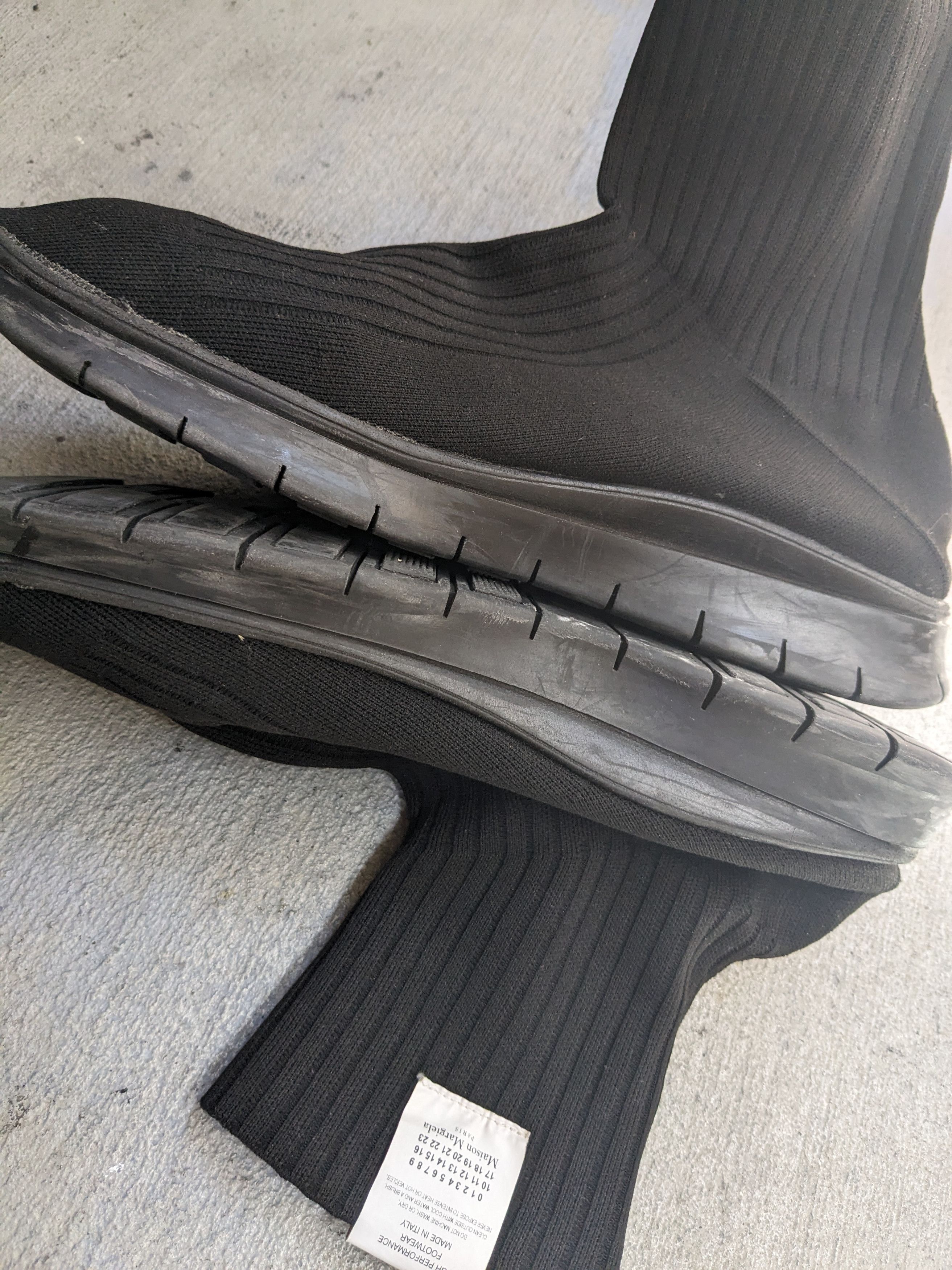 Maison Margiela Maison Margiela Sock Sneakers Black 12 45 High Tops Size US 12 / EU 45 - 9 Thumbnail