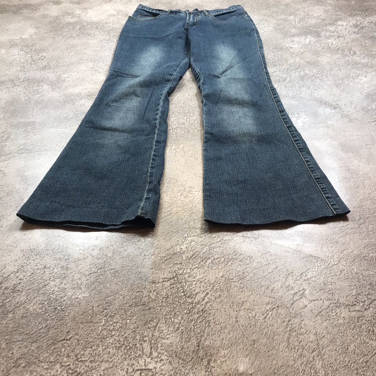 Vintage Vintage 90s Faded Distressed Baggy Wide Leg Jeans Grunge 29 Size 29" - 1 Thumbnail