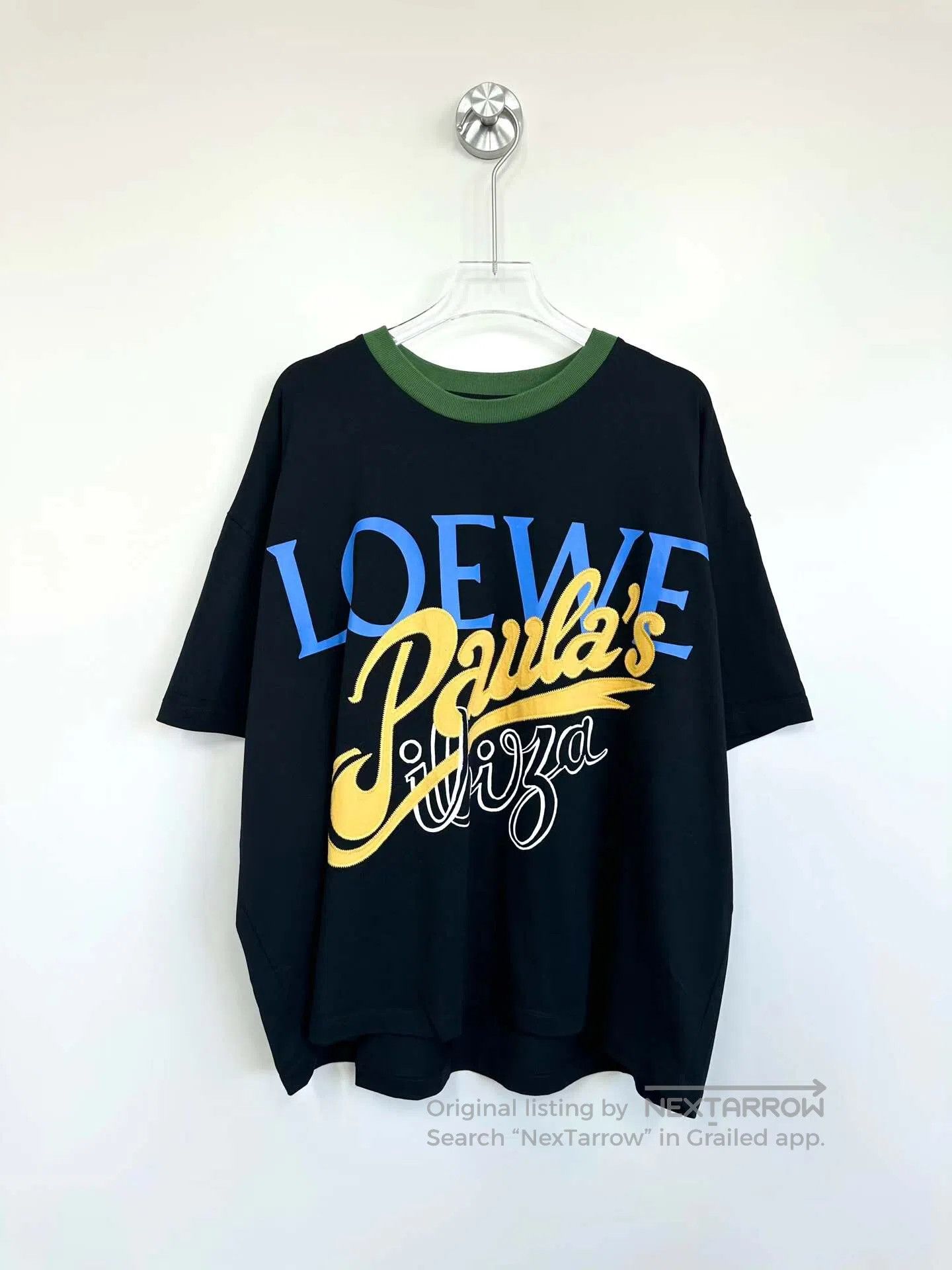 Loewe Loewe Black embroidered letter logo short-sleeve T-shirt| Size US XS / EU 42 / 0 - 1 Thumbnail