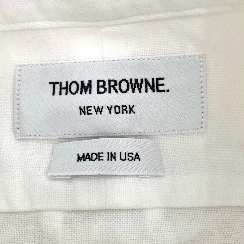 Thom Browne Thom Browne White embroidered cotton lapel single-breasted Size US XS / EU 42 / 0 - 6 Thumbnail