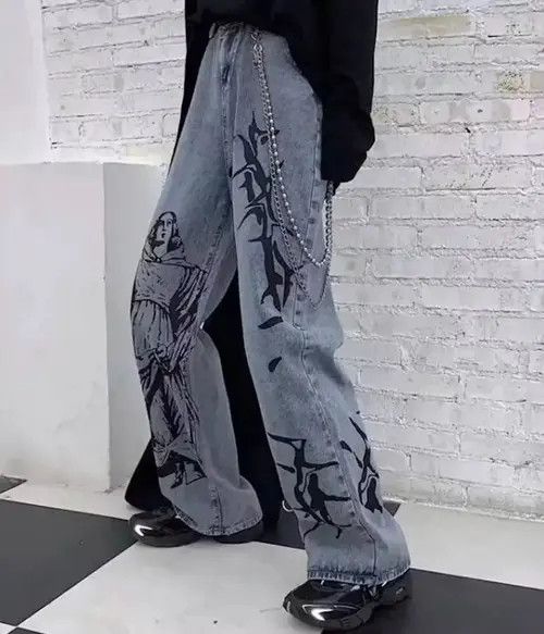 Japanese Brand × Vintage Japanese Style punk jeans Size US 32 / EU 48 - 1 Thumbnail