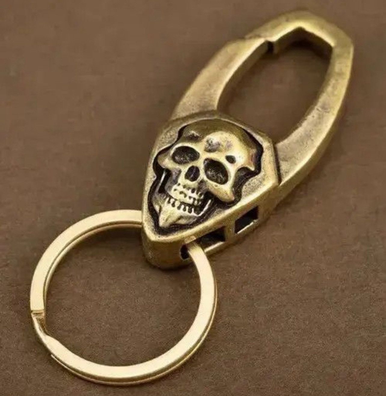 Other Metal Brass Skull Face Keychain Size ONE SIZE - 2 Thumbnail