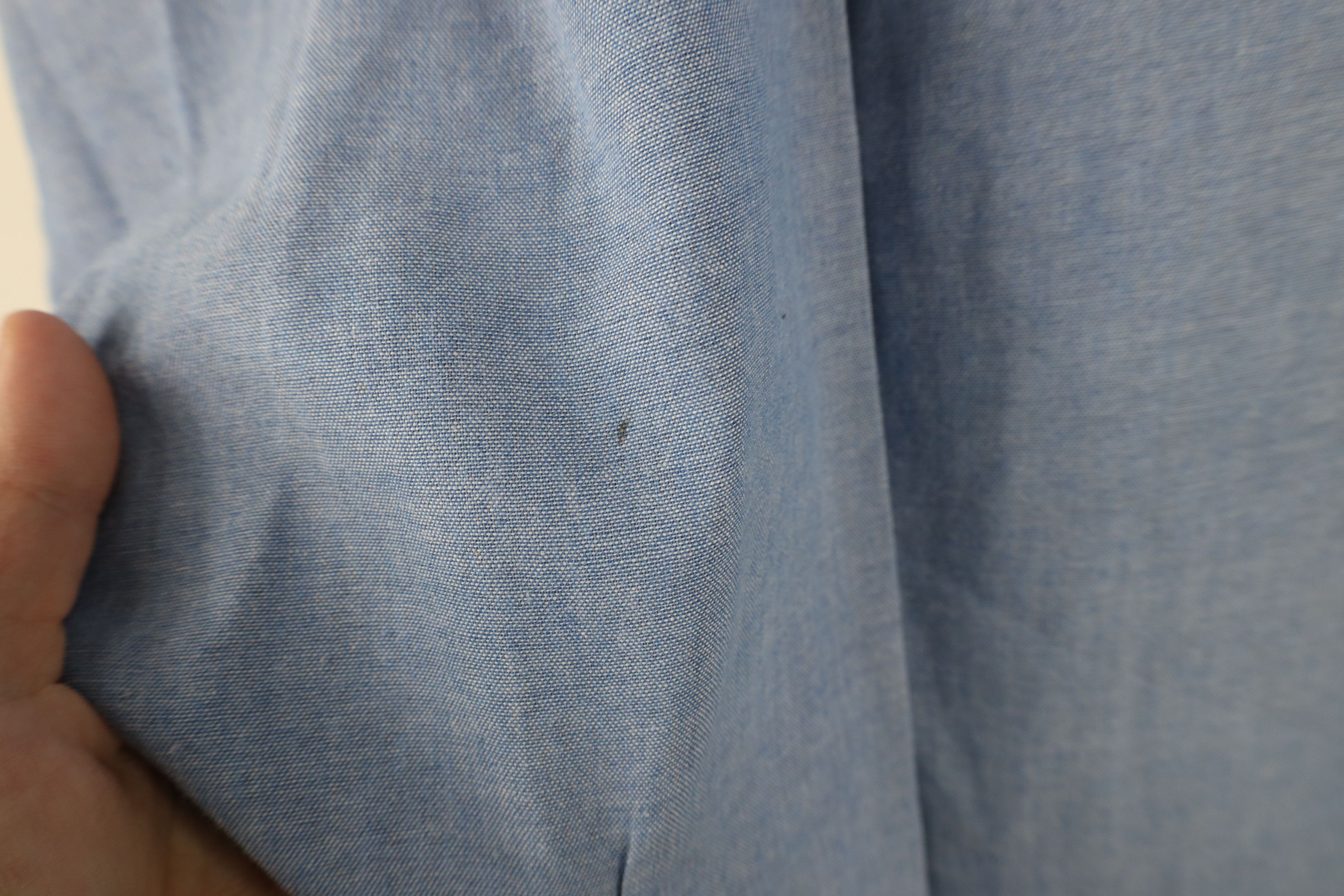 Vintage Vintage 90s Streetwear Chambray Workwear Button Shirt Blue Size US L / EU 52-54 / 3 - 5 Thumbnail