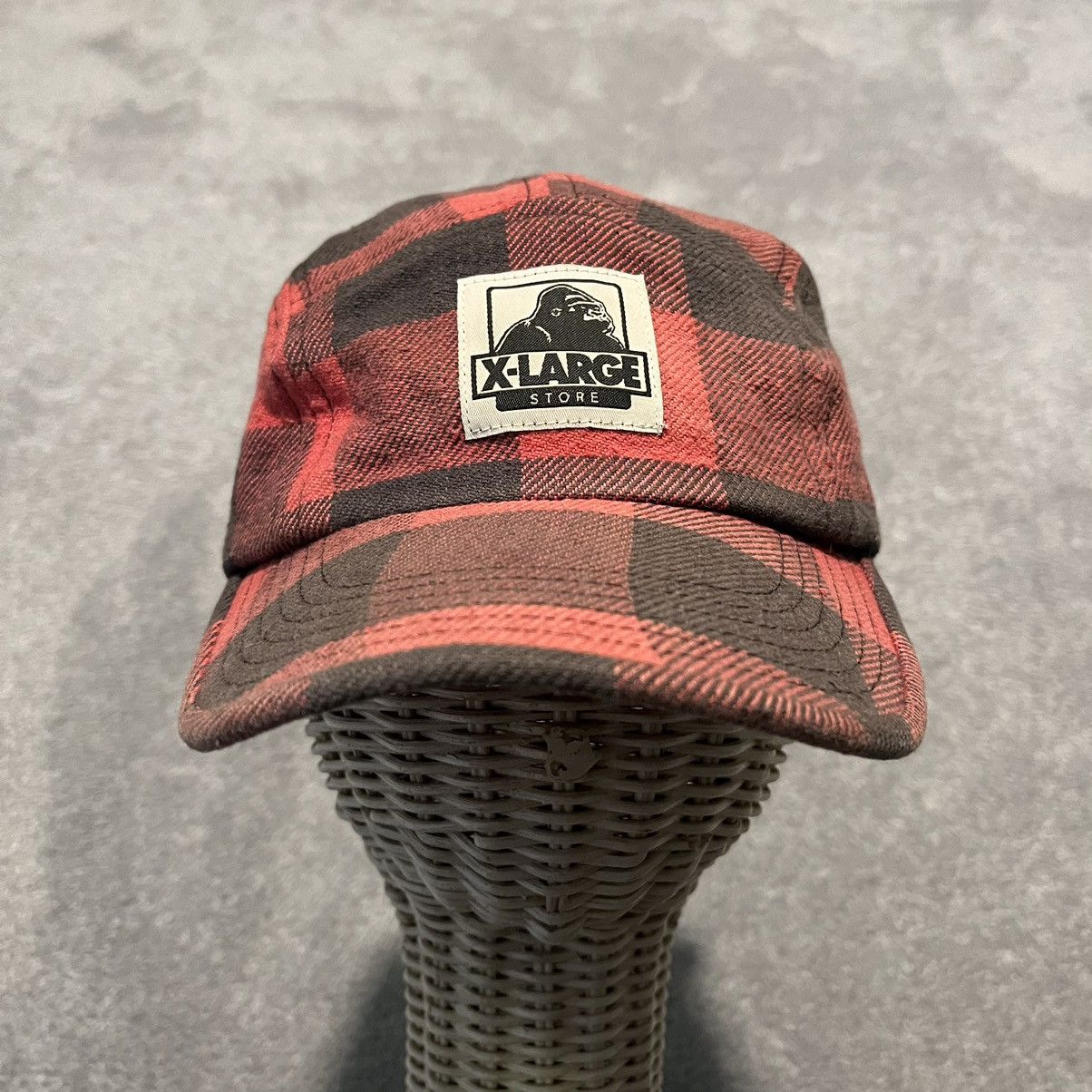 X-LARGE Vintage X-Large Store Gorilla Ape Plaid Flannel Hat Japanese Size ONE SIZE - 1 Thumbnail