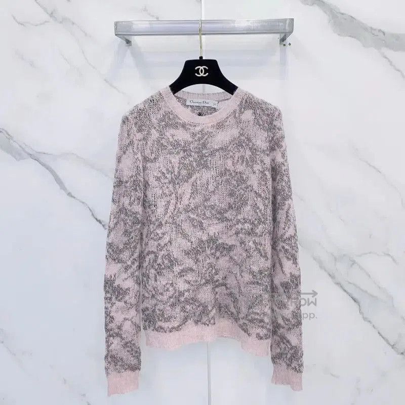 Dior Dior Pink Cashmere Blend Long Sleeve Sweater . Size S / US 4 / IT 40 - 1 Thumbnail