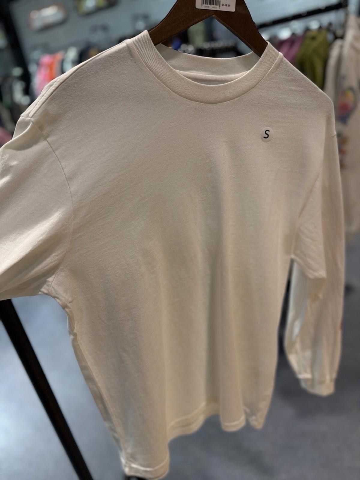 Supreme Supreme Cracked Long Sleeve Top Washed White Orange Size (S) Size US S / EU 44-46 / 1 - 10 Thumbnail
