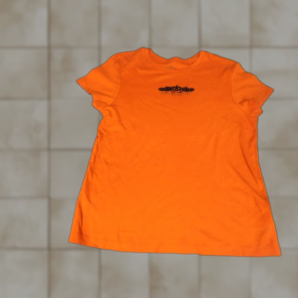 Old Navy Old Navy Blouse Shirt Womens XL Orange Halloween Cotton Short Sleeve Round Neck Pullover Basic Holiday - Mens? Size XL / US 12-14 / IT 48-50 - 1 Thumbnail