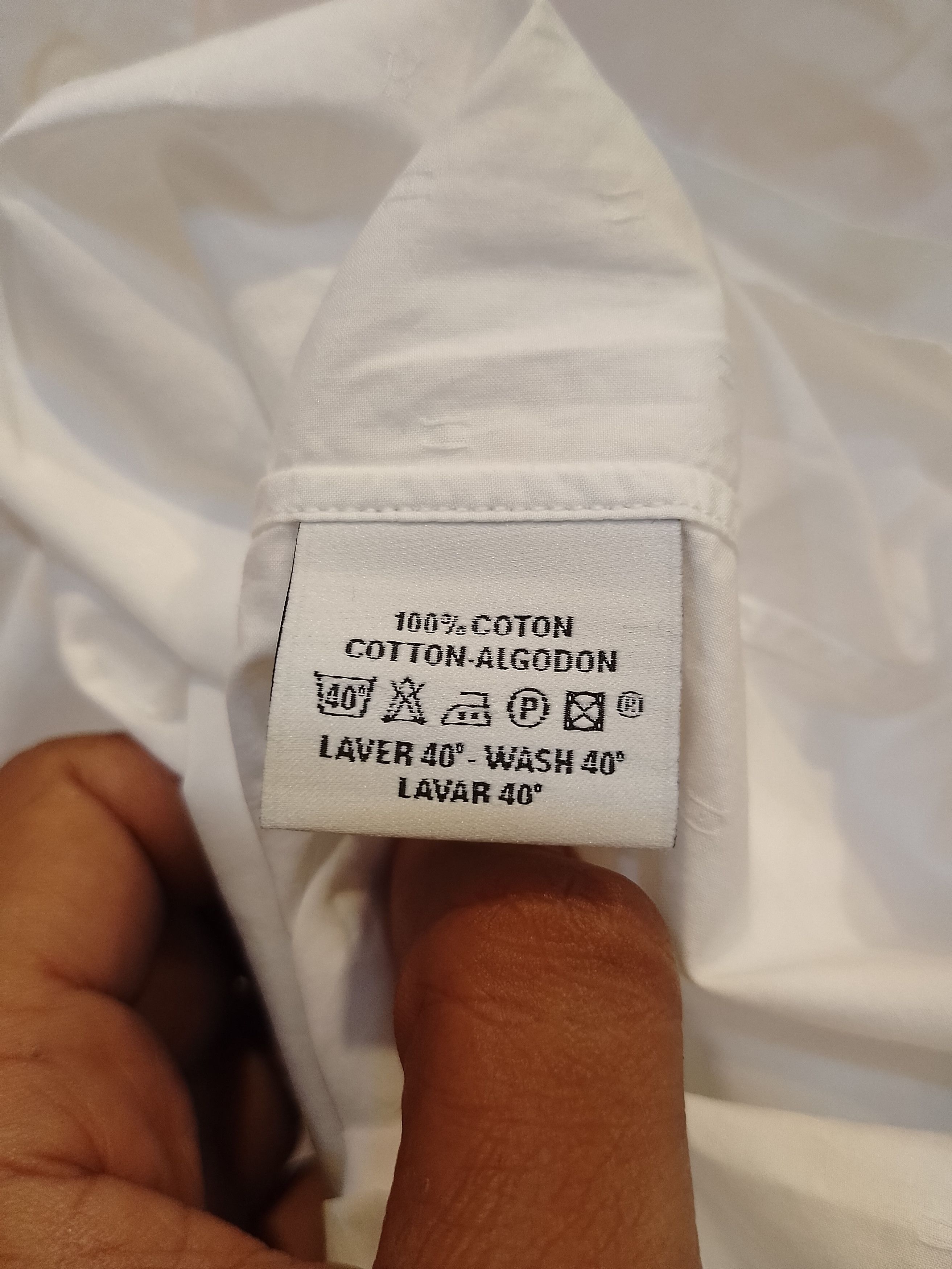 Hermes Hermes White Shirt Monogram Size US L / EU 52-54 / 3 - 2 Thumbnail