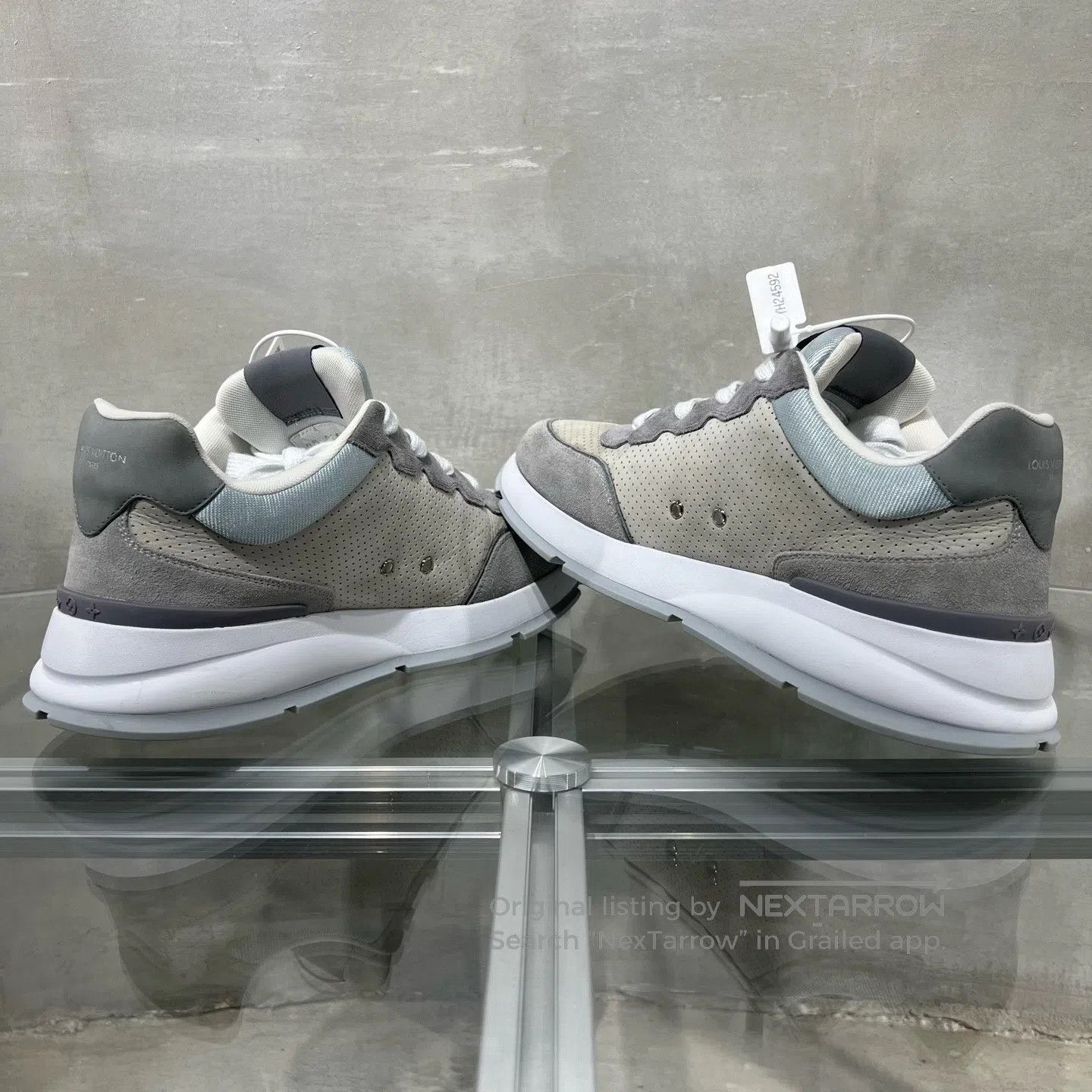 Louis Vuitton Louis Vuitton Classic gray velvet sneakers Size US 8 / EU 41 - 5 Thumbnail
