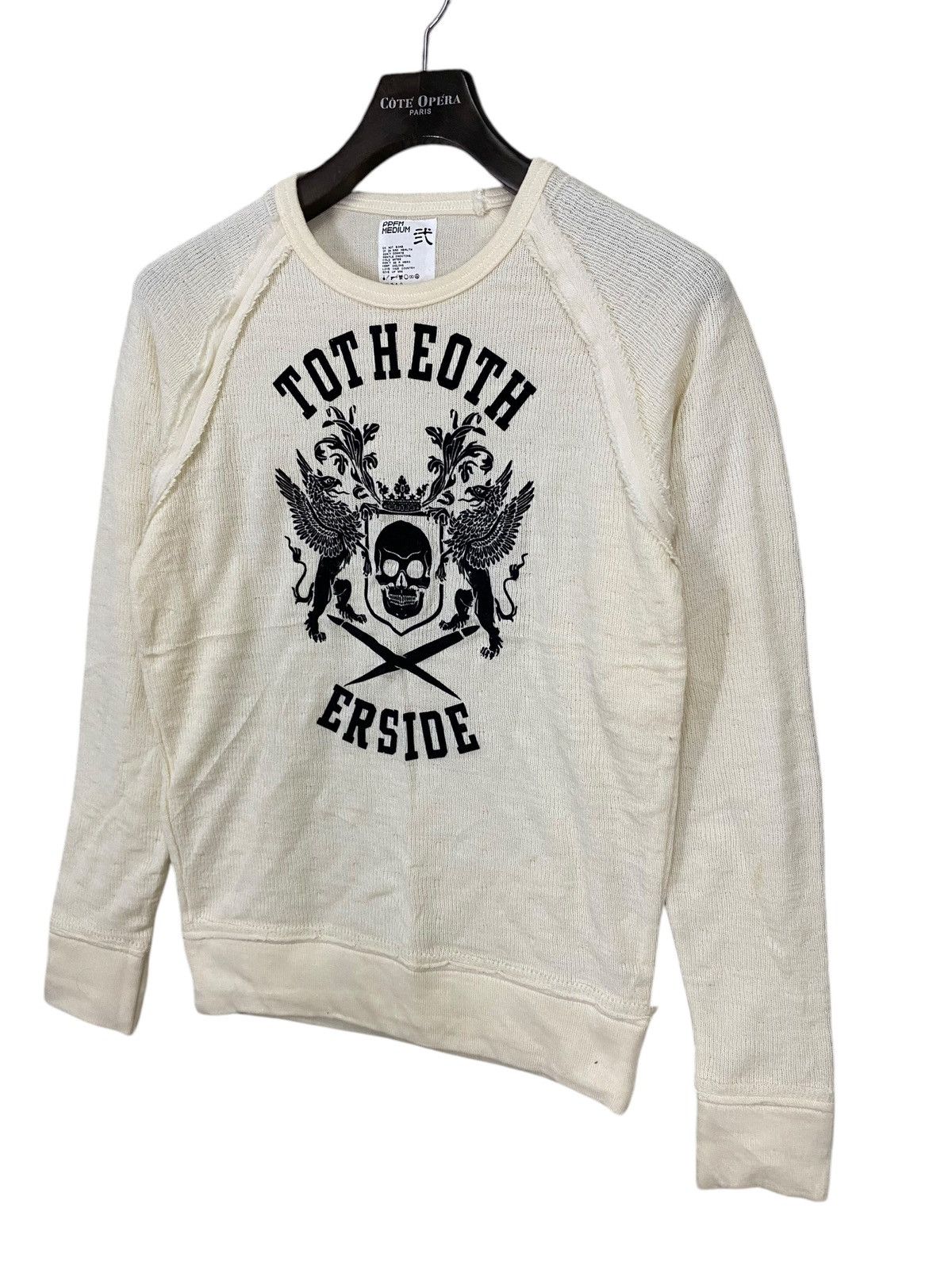 PPFM Vintage Totheoth erside Ppfm skulls design knit sweater Size US M / EU 48-50 / 2 - 3 Thumbnail