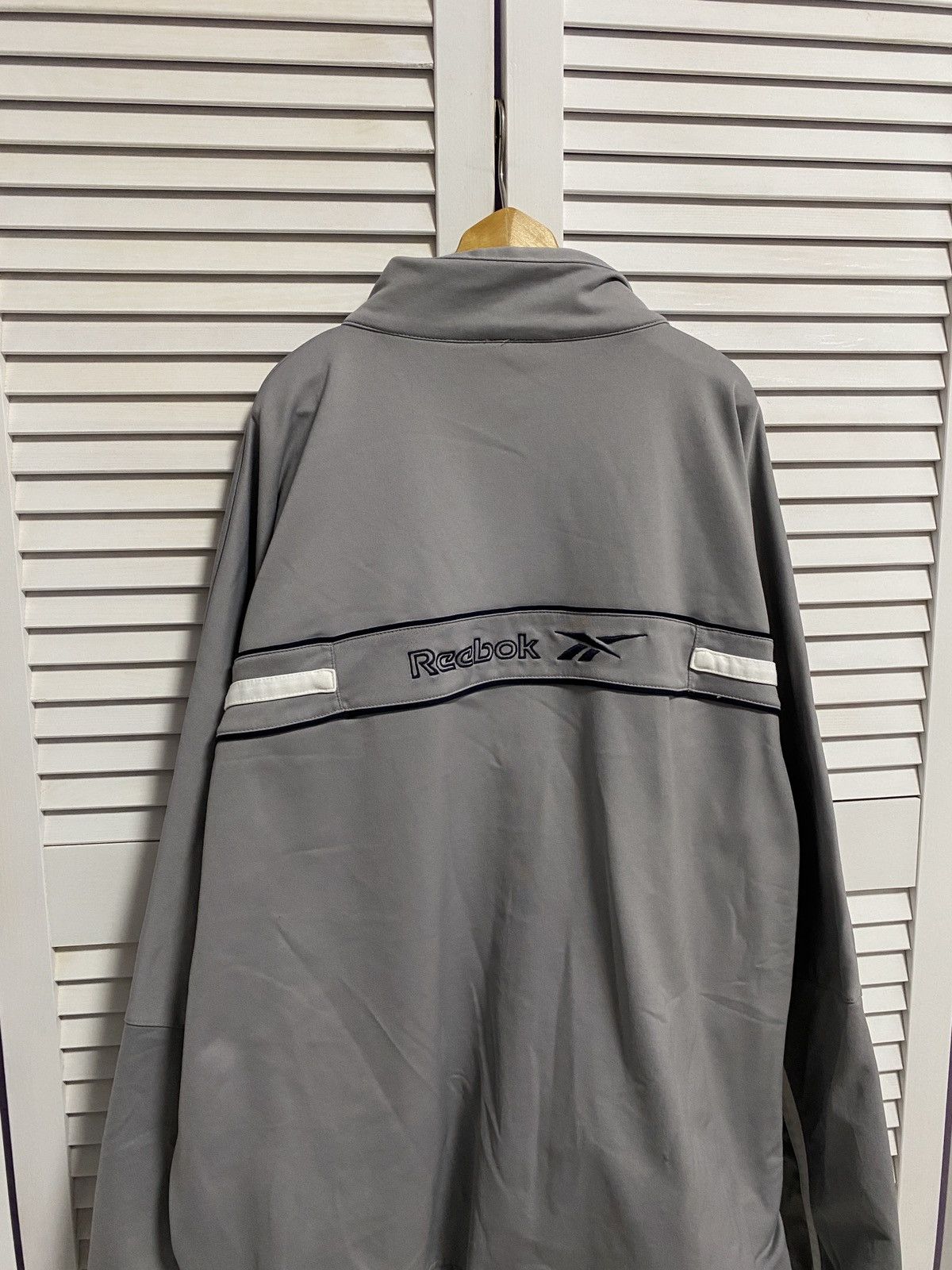 Reebok 💿 Vintage 90s zip up sweater Reebok Big Logo Size US XL / EU 56 / 4 - 7 Thumbnail
