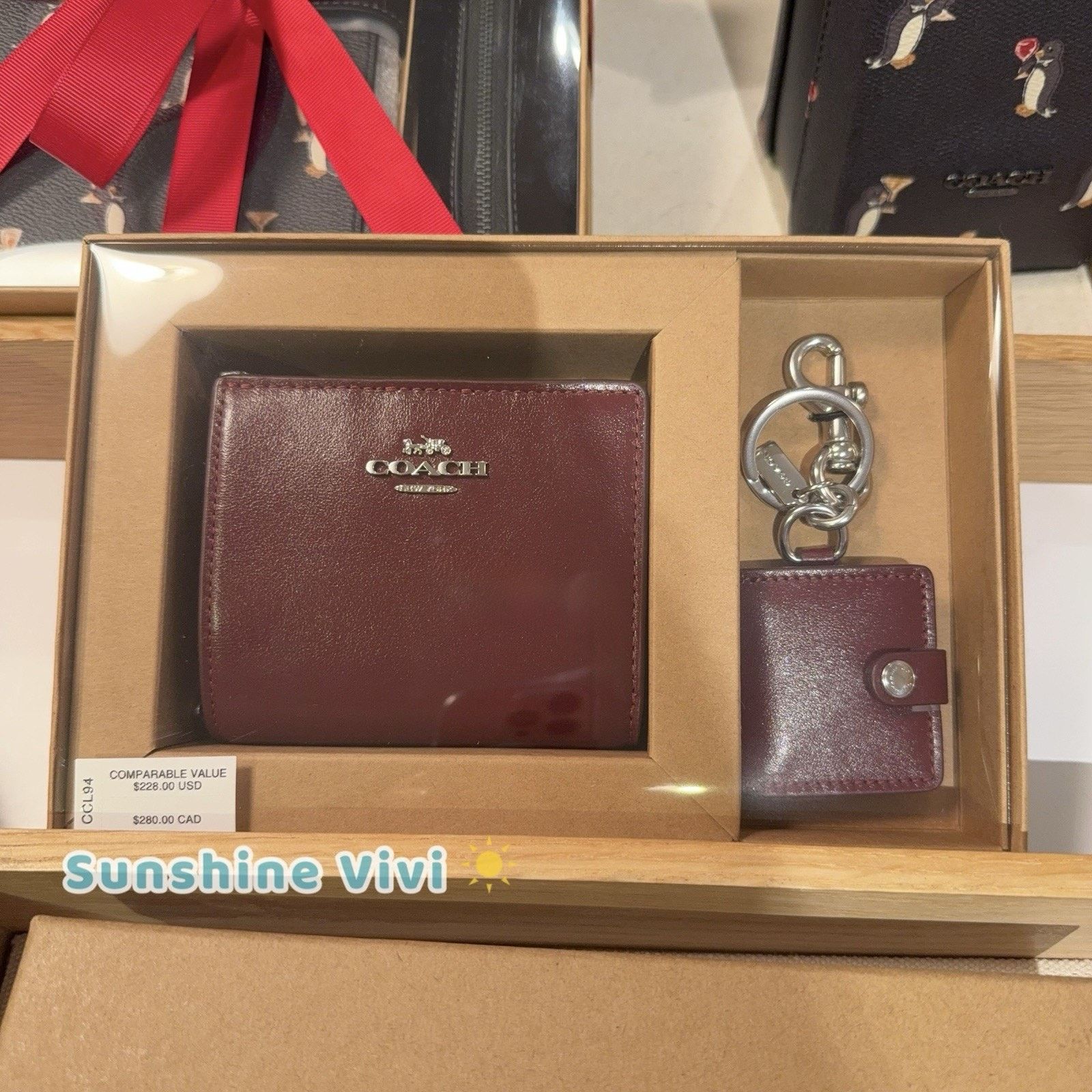 Coach NWT Coach Boxed Snap Wallet Picture Frame Bag Charm CCL94 Size ONE SIZE - 1 Thumbnail